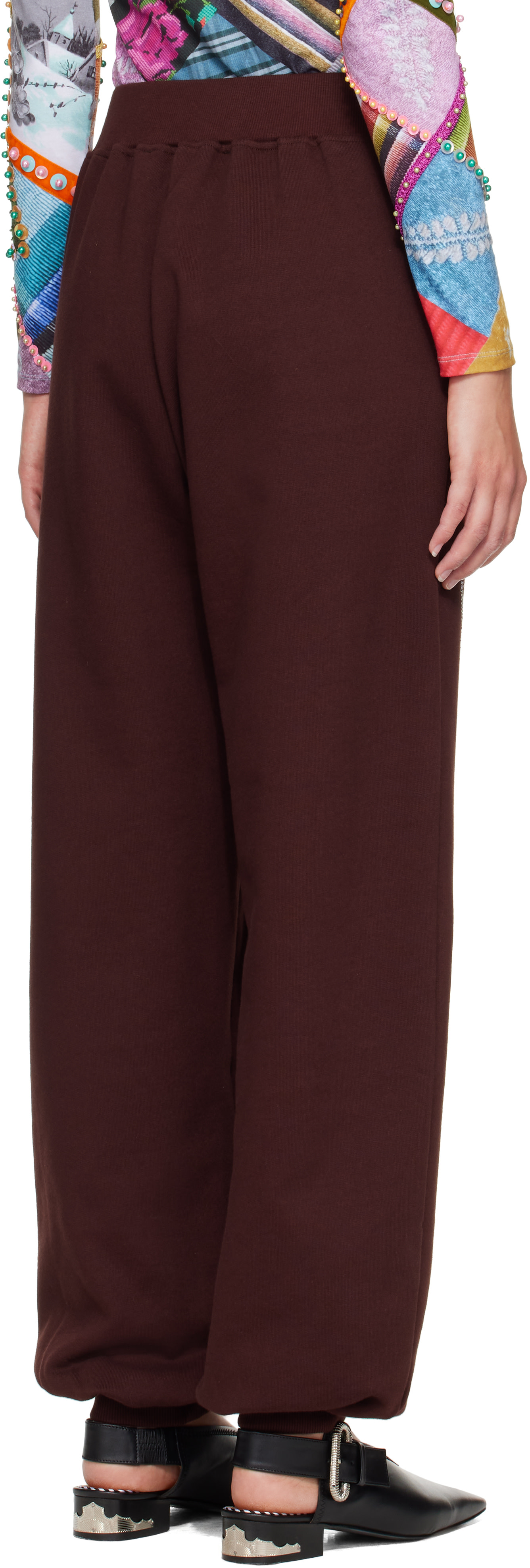Chopova Lowena: Brown Feelings Hope Sweatpants | SSENSE