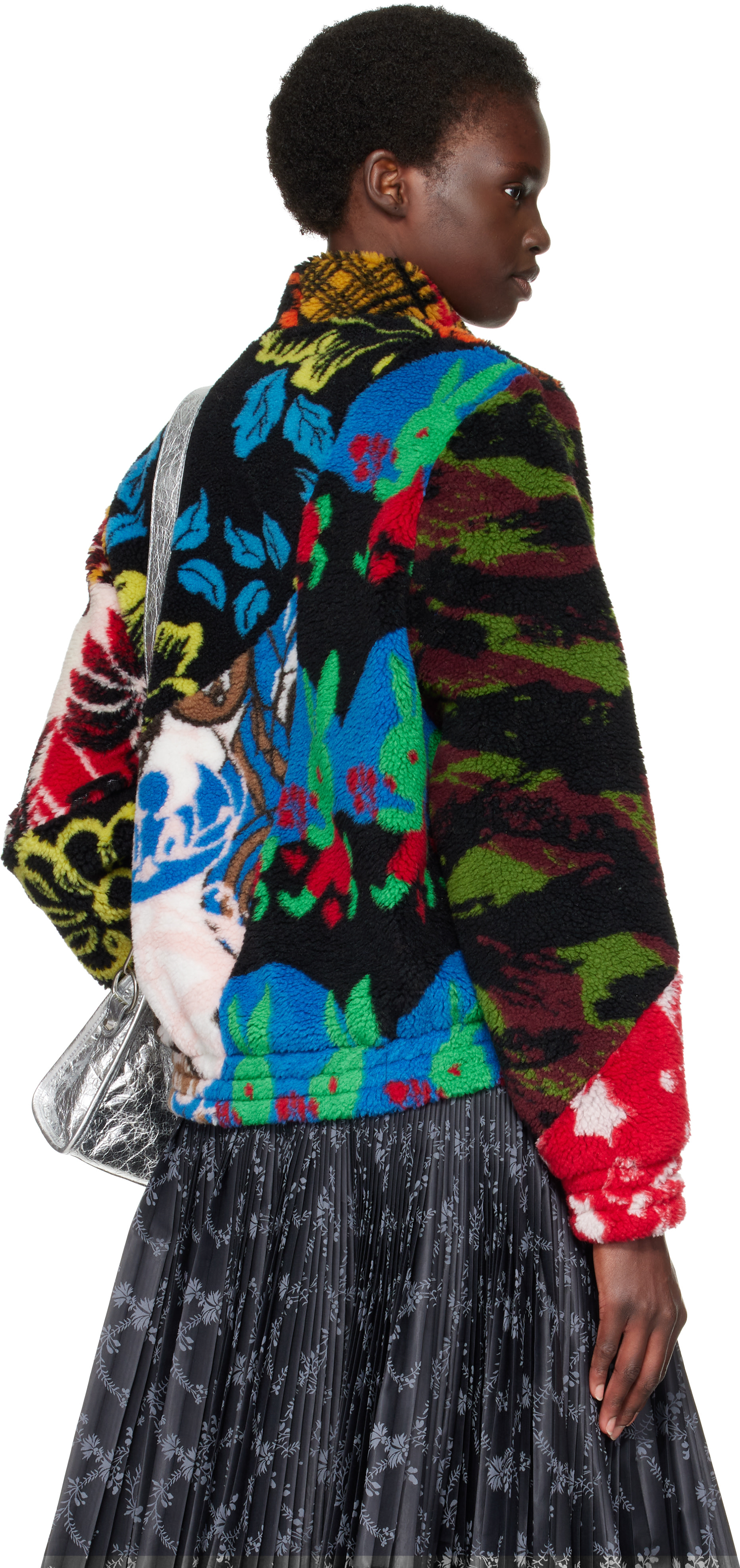 Chopova Lowena - Multicolor Patchwork Fitted Fleece Jacket