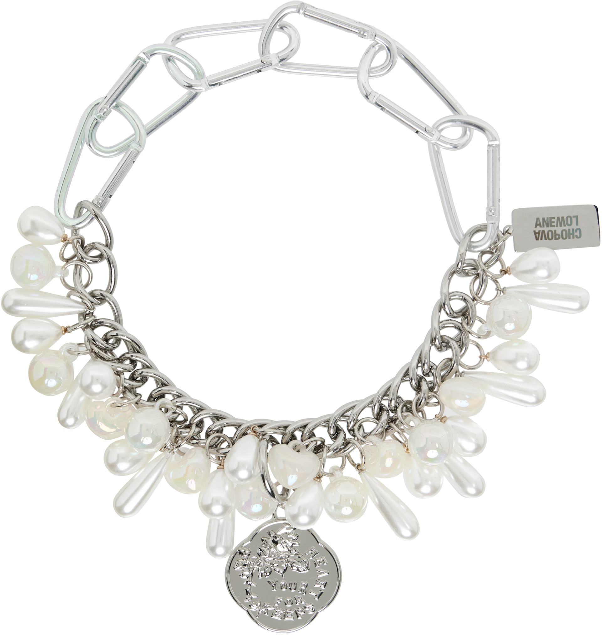 Chopova Lowena: 'Heart For Keeps' Carabiner Necklace | SSENSE Canada