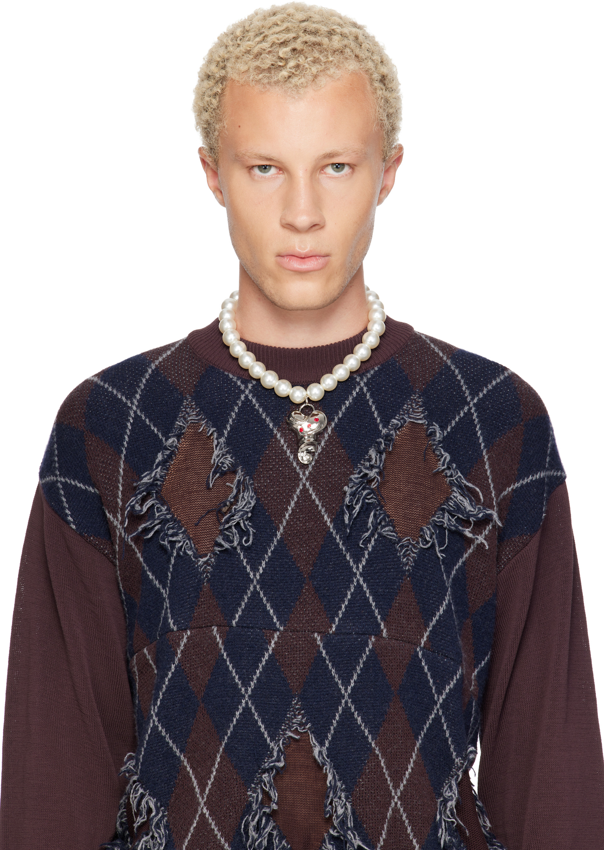 Chopova Lowena: Faux-Pearl Necklace | SSENSE