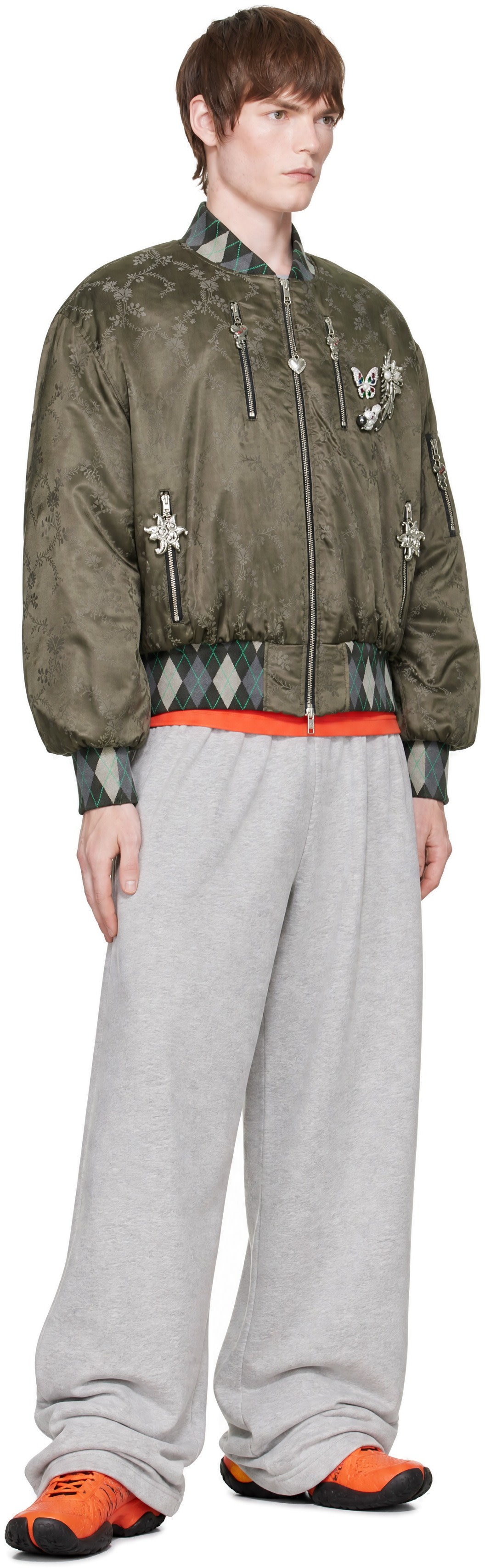 Chopova Lowena - Khaki Crescent Bomber Jacket