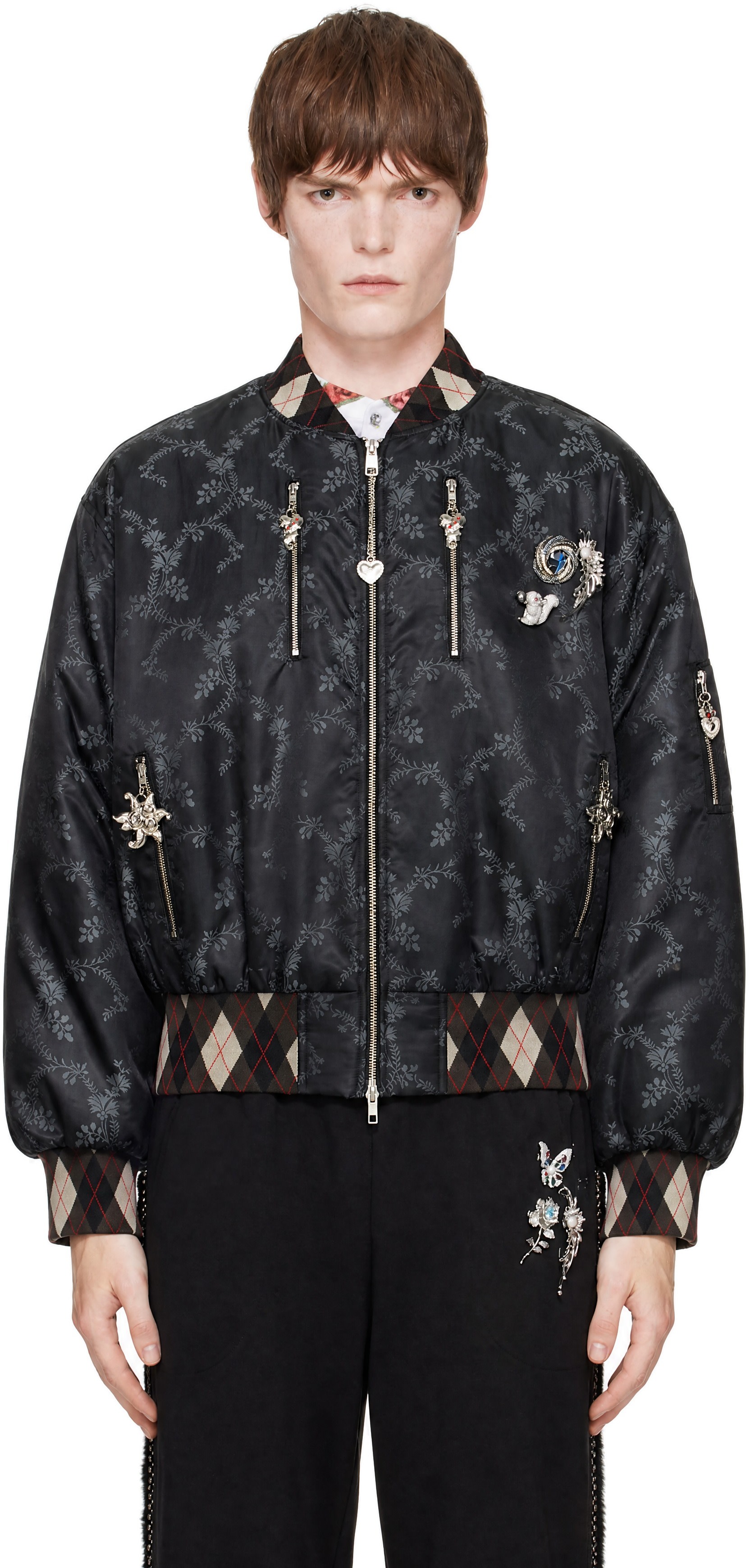 Chopova Lowena - Black Crescent Bomber Jacket