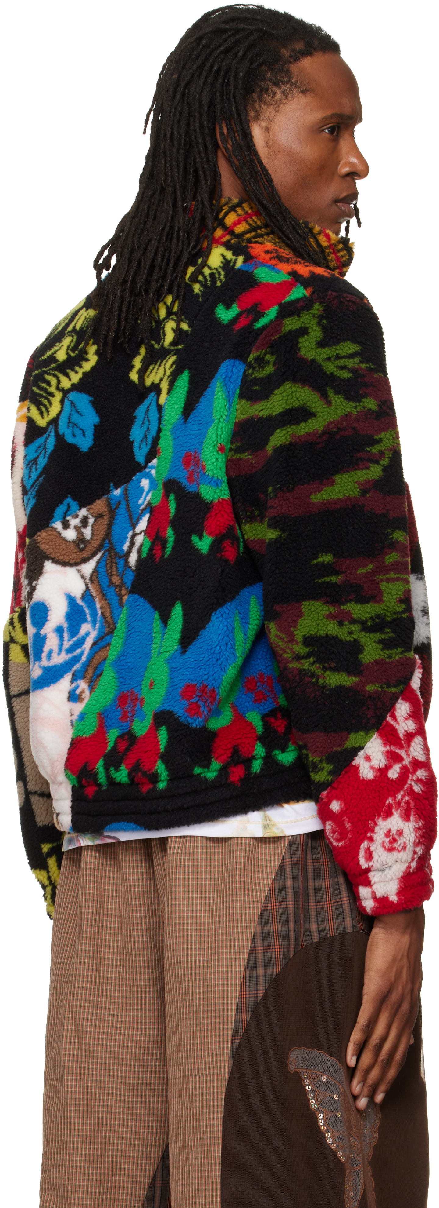 Chopova Lowena - Multicolor Patchwork Fitted Fleece Jacket
