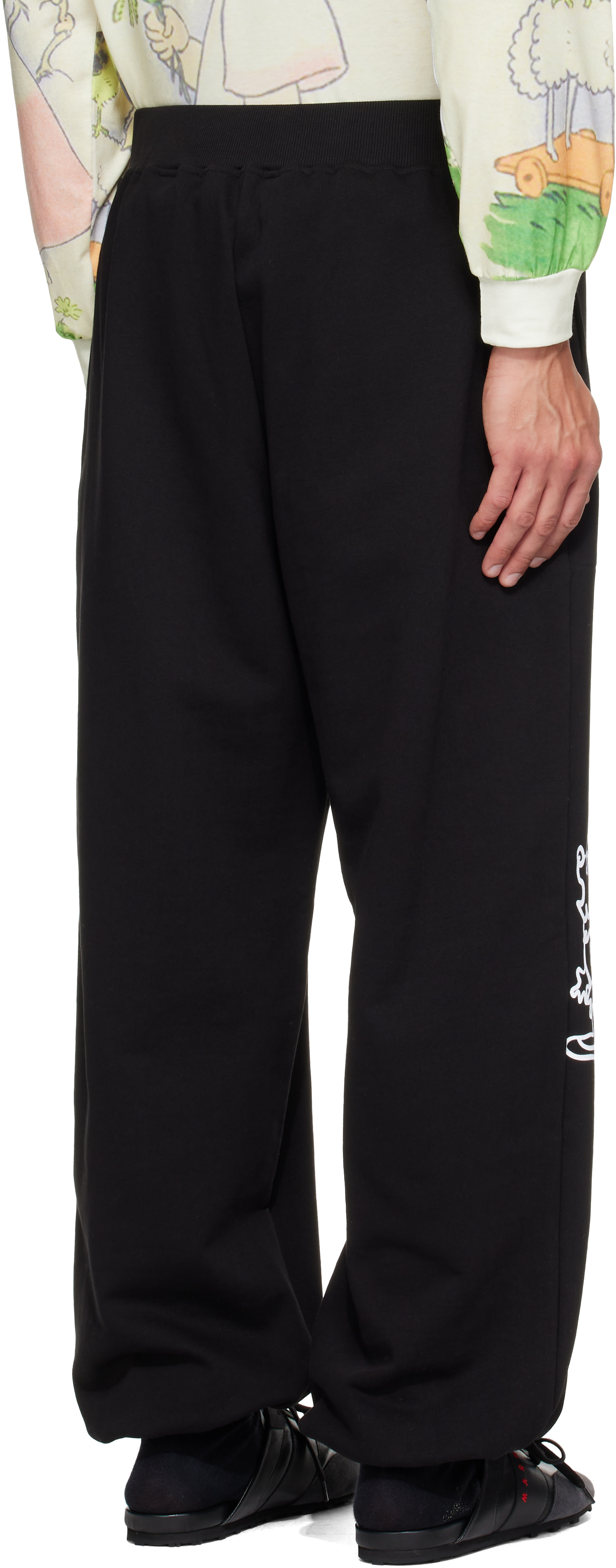 パンツ chopova lowena Chopova Lowena: Black 'Friends Of CL' Sweatpants | SSENSE