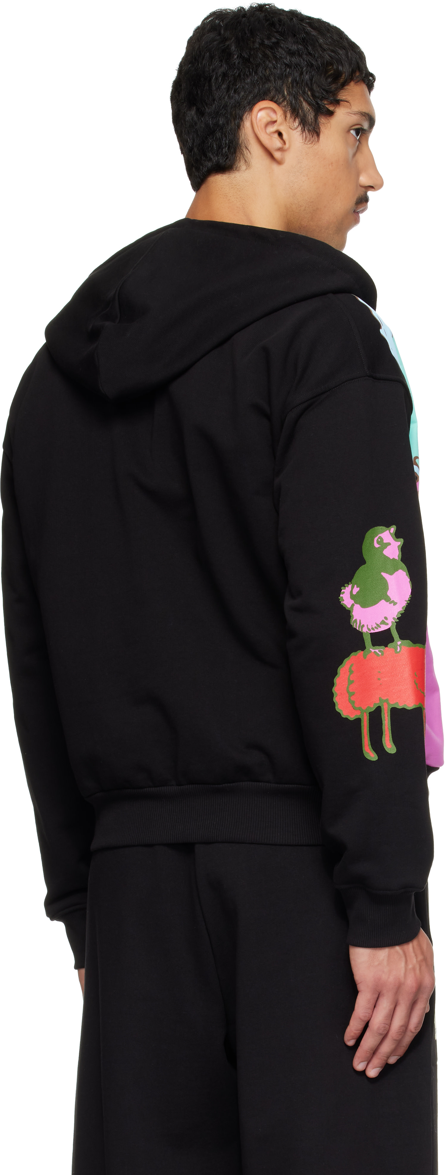 Chopova Lowena: ブラック Double Woody Baby ジップフーディ | SSENSE