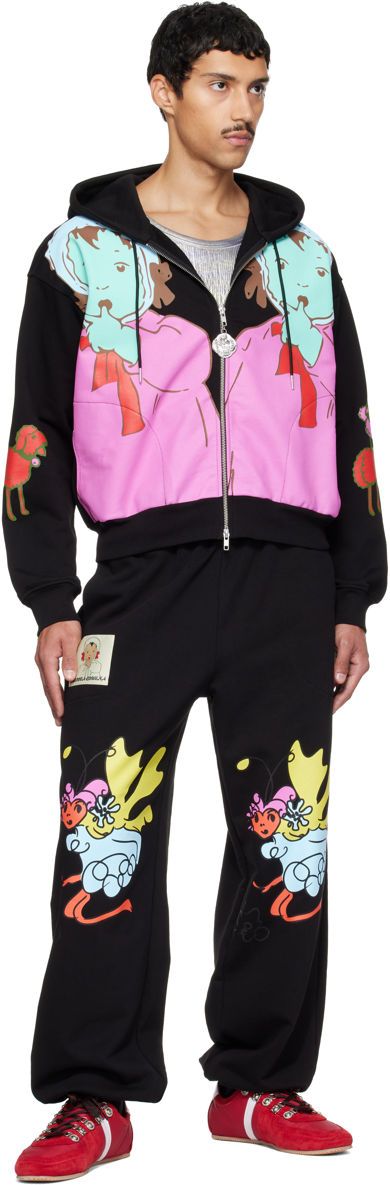 Chopova Lowena: ブラック Double Woody Baby ジップフーディ | SSENSE