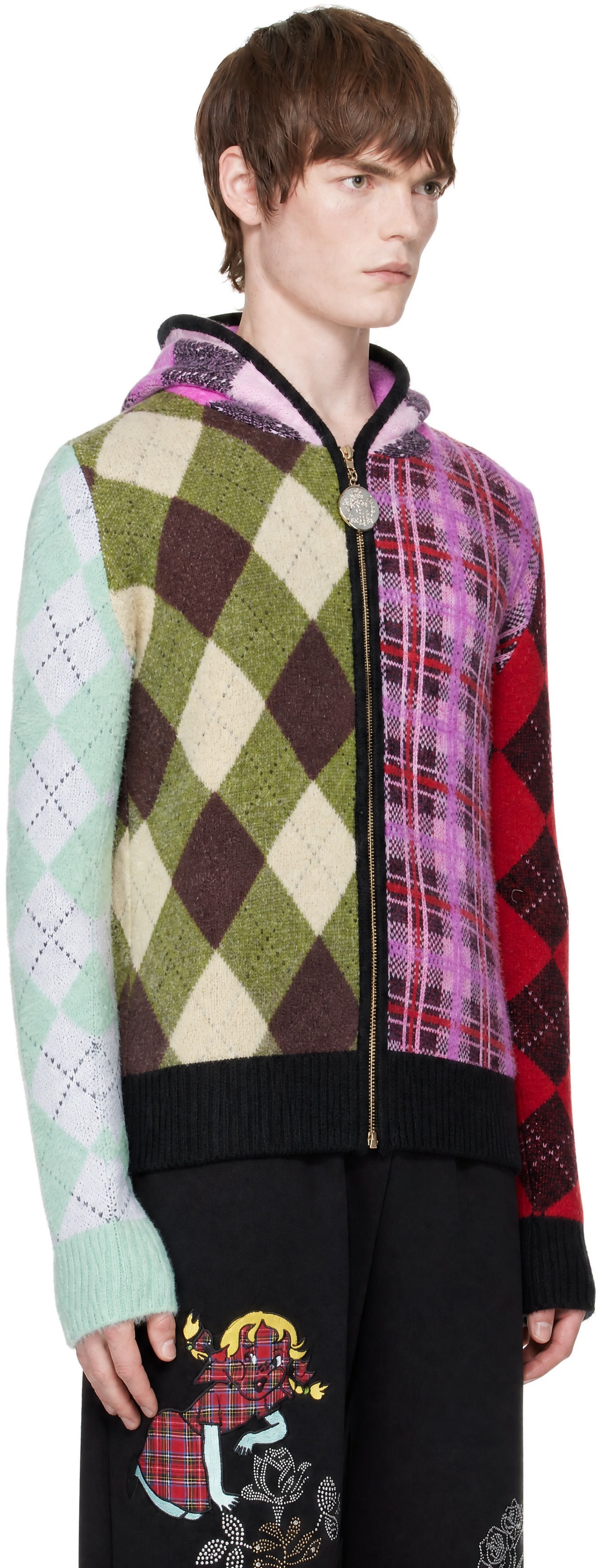 Chopova Lowena: Multicolor Farrago Zip-Up Hoodie | SSENSE