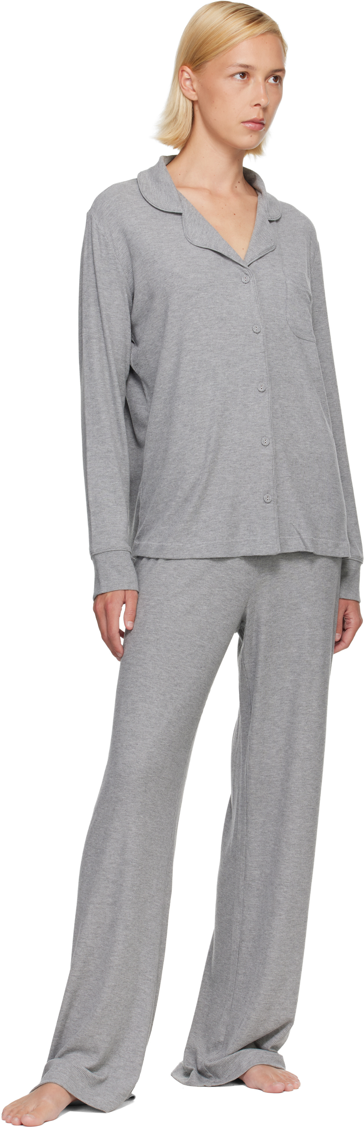 SKIMS - Pyjama gris - Soft Lounge