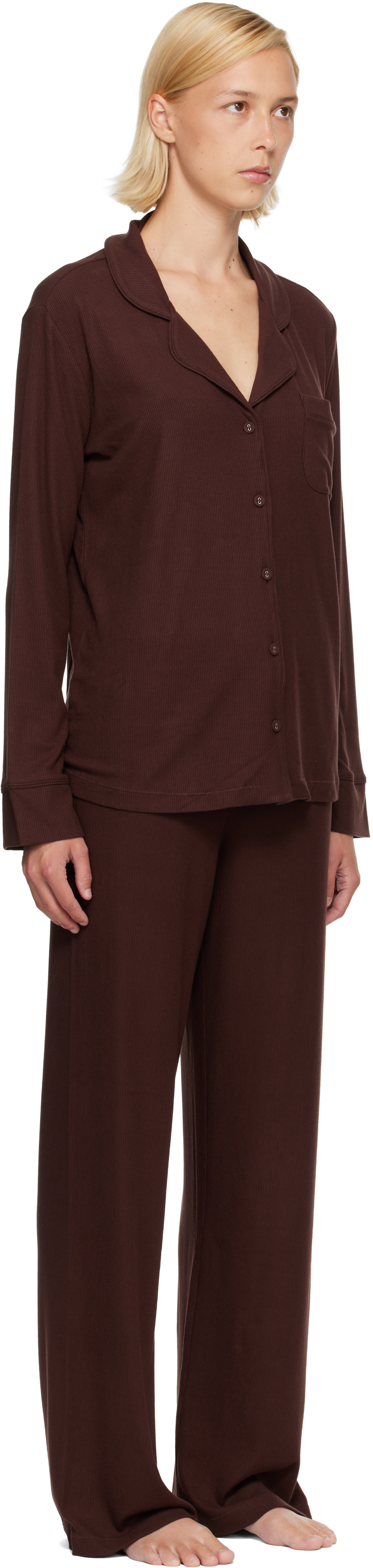 SKIMS - Pyjama brun - Soft Lounge