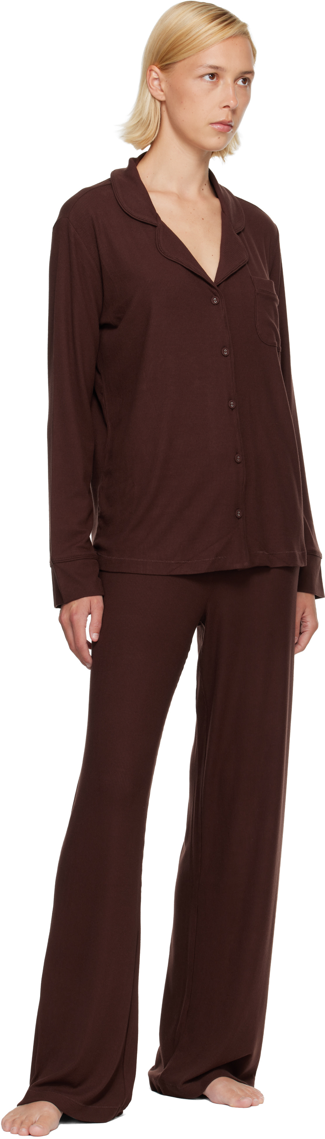 SKIMS - Pyjama brun - Soft Lounge