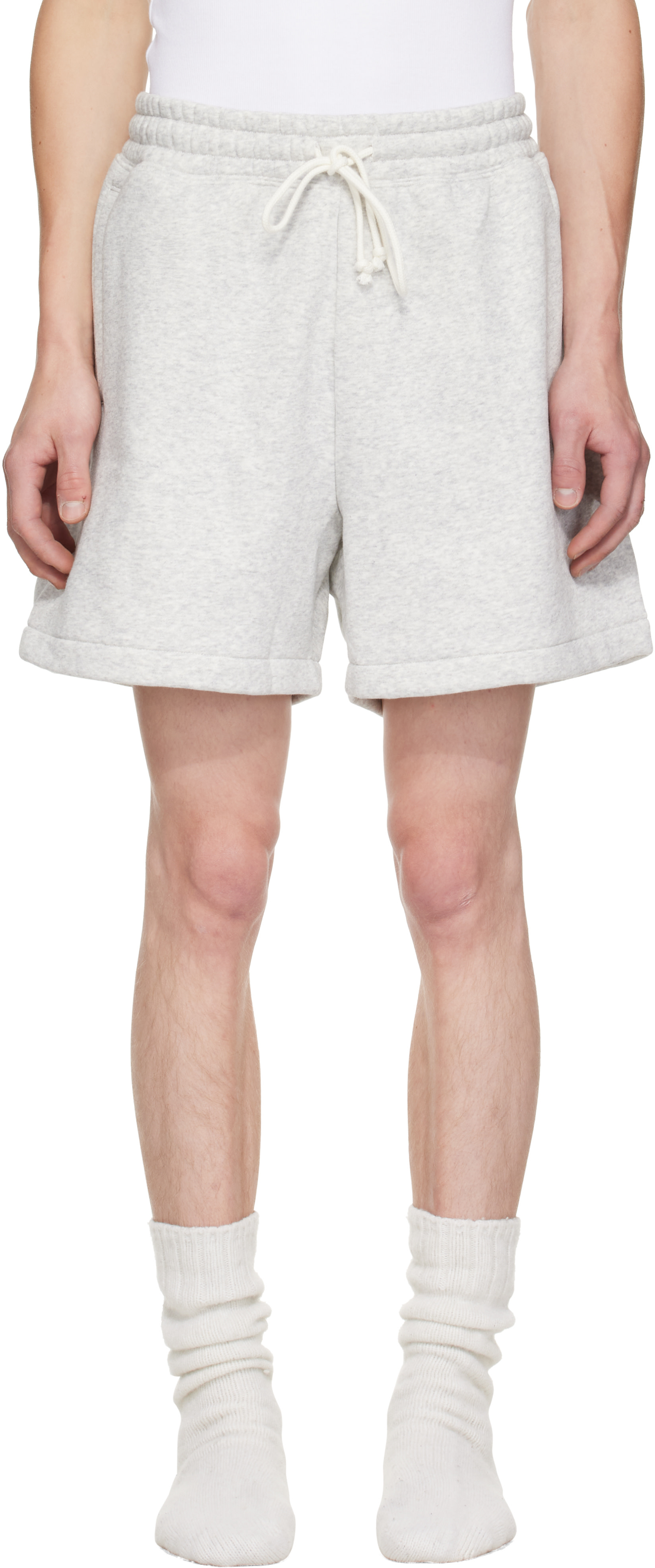SKIMS: グレー Fleece Lounge リラックス ショートパンツ | SSENSE 日本