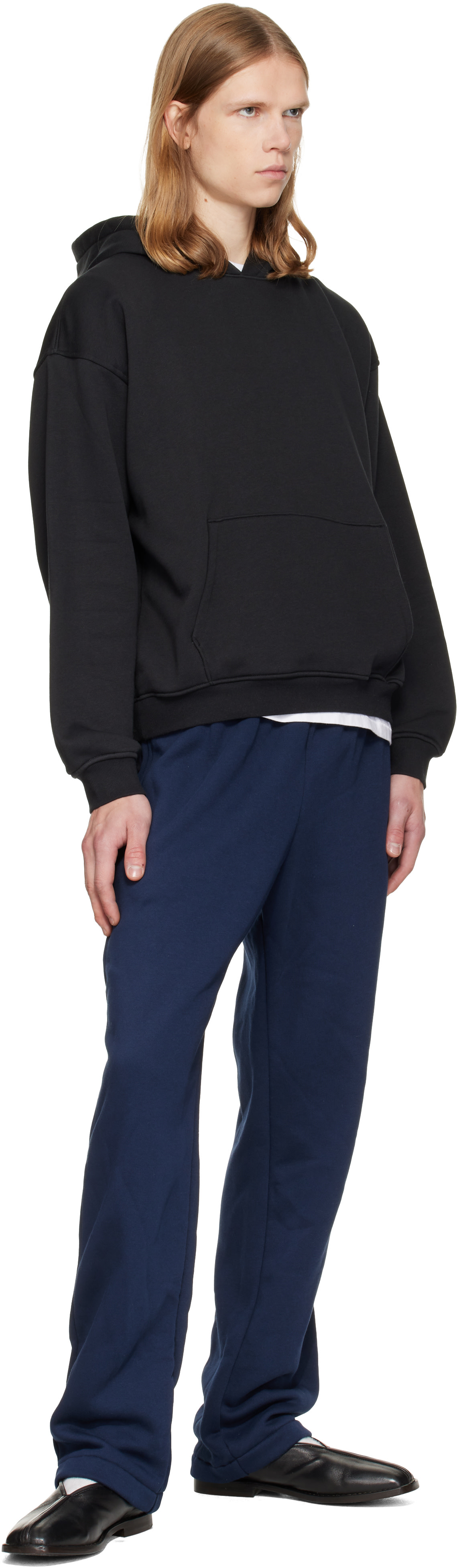 SKIMS - Pull à capuche décontracté noir - Fleece Lounge