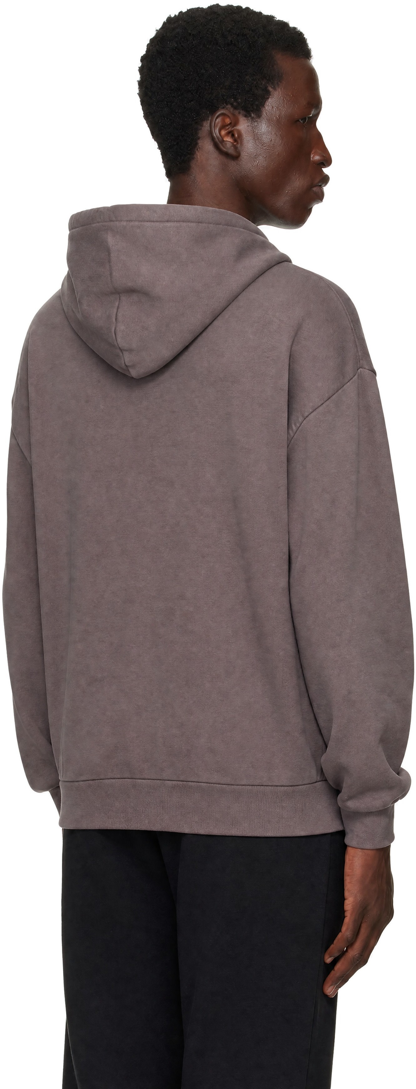 SKIMS - Pull à capuche gris en molleton épais