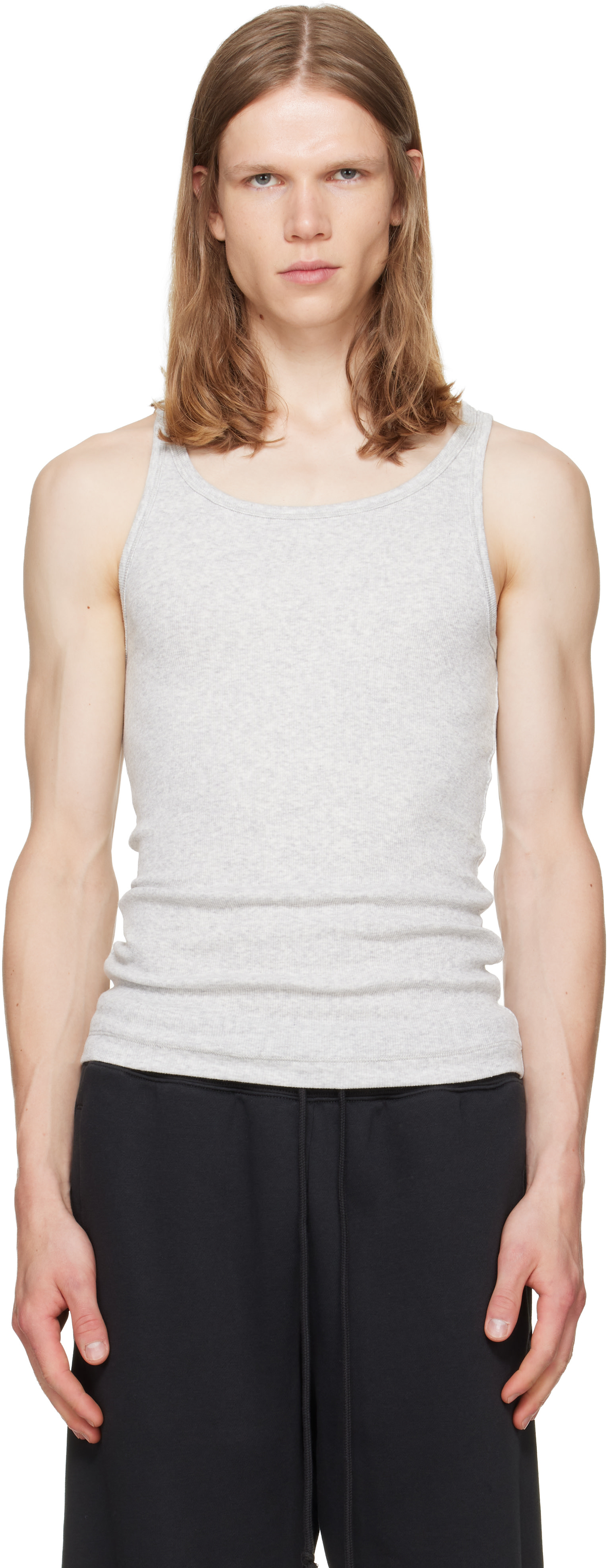SKIMS - Three-Pack Multicolor SKIMS Cotton Rib Tank Tops