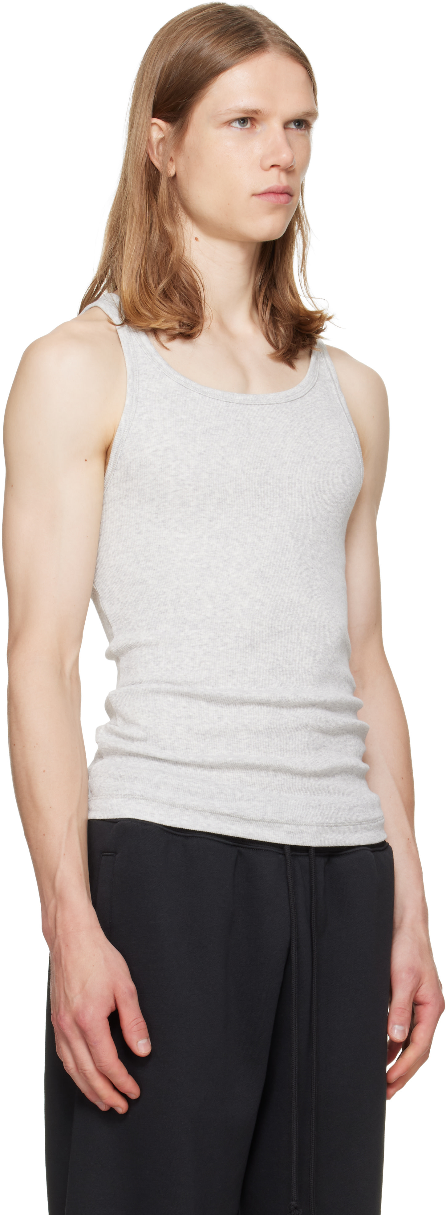 SKIMS - Three-Pack Multicolor SKIMS Cotton Rib Tank Tops