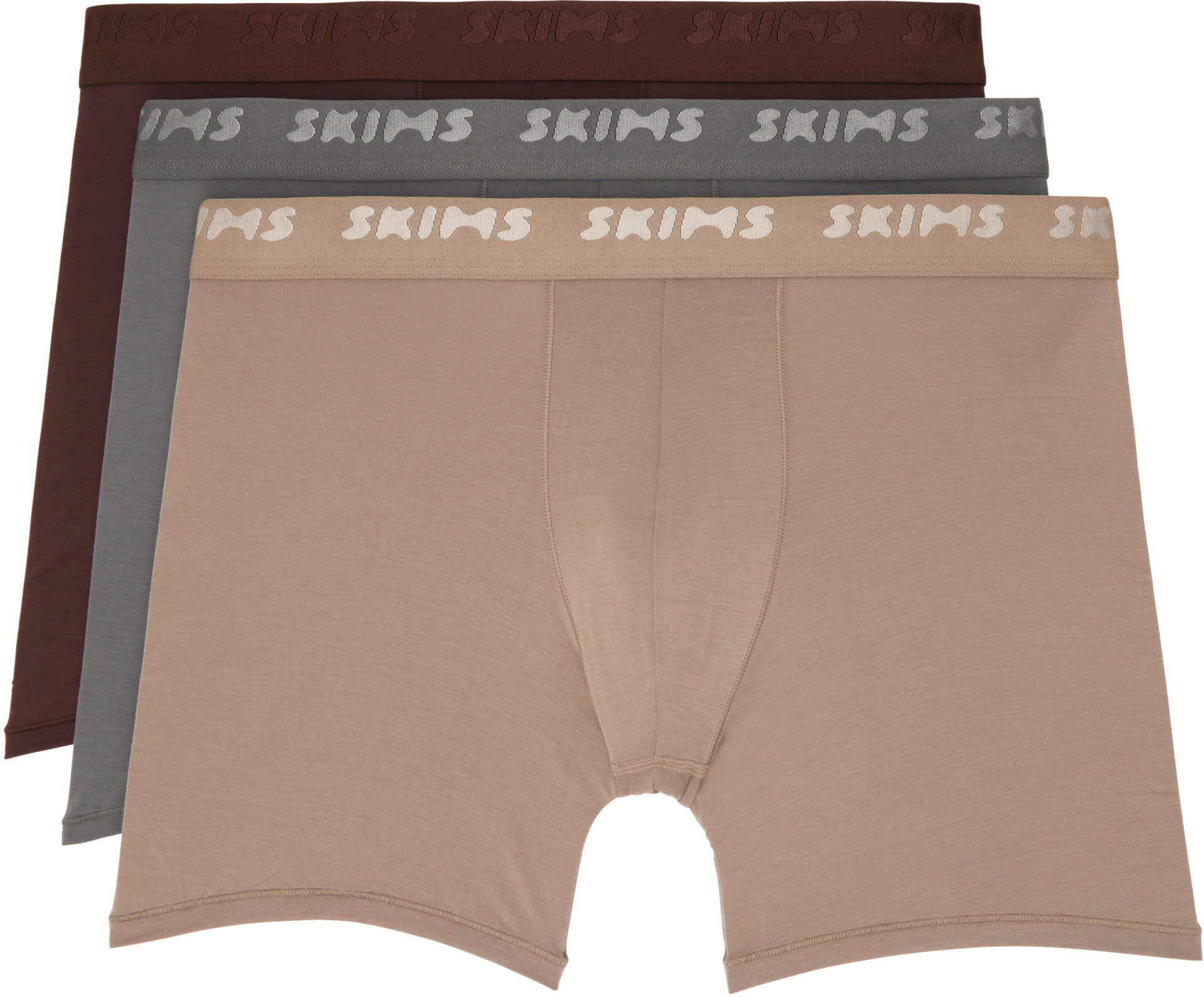 SKIMS - Three-Pack Multicolor SKIMS Stretch 5" Boxer Briefs