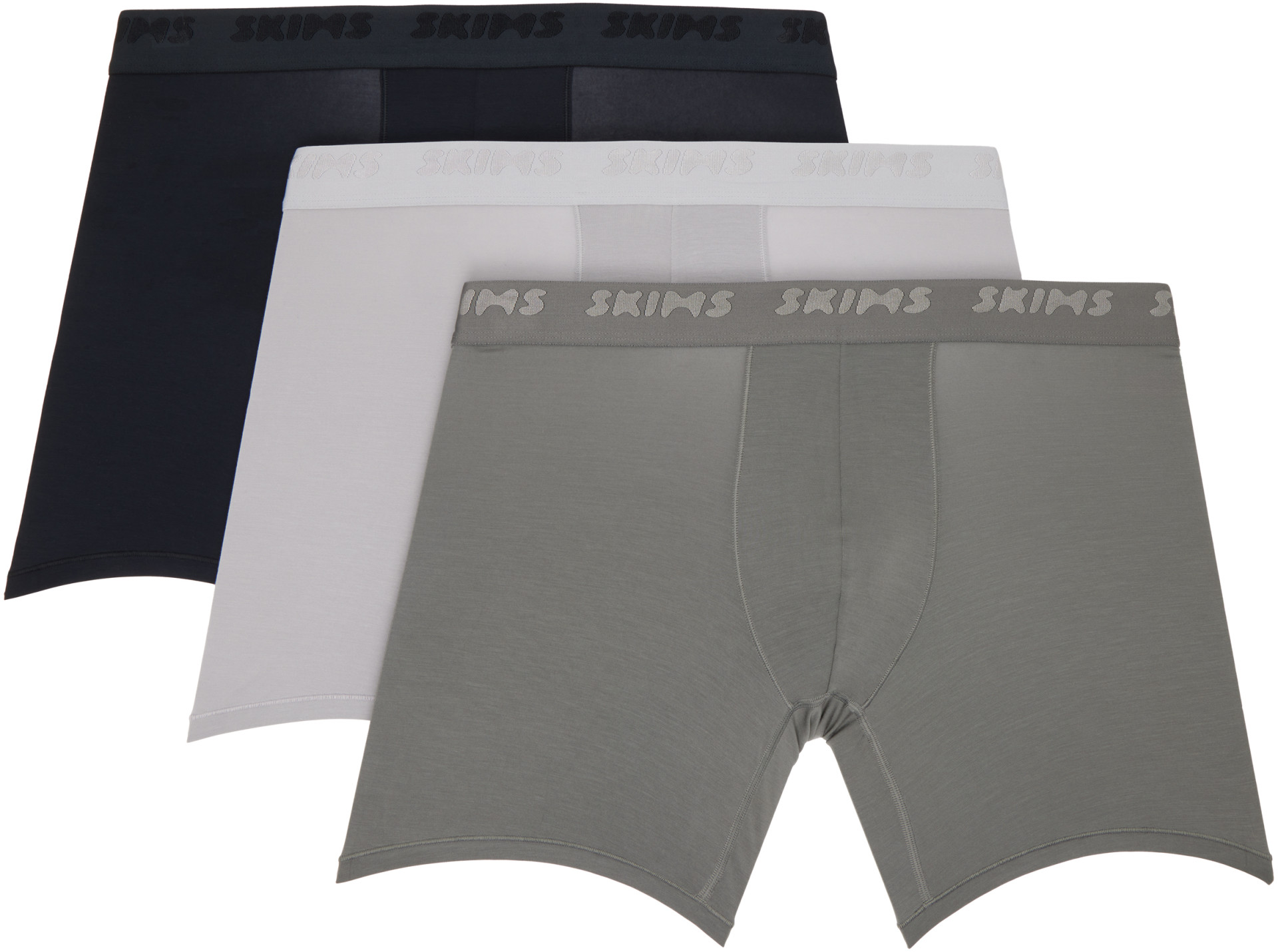 SKIMS - Three-Pack Multicolor SKIMS Stretch 5" Boxer Briefs