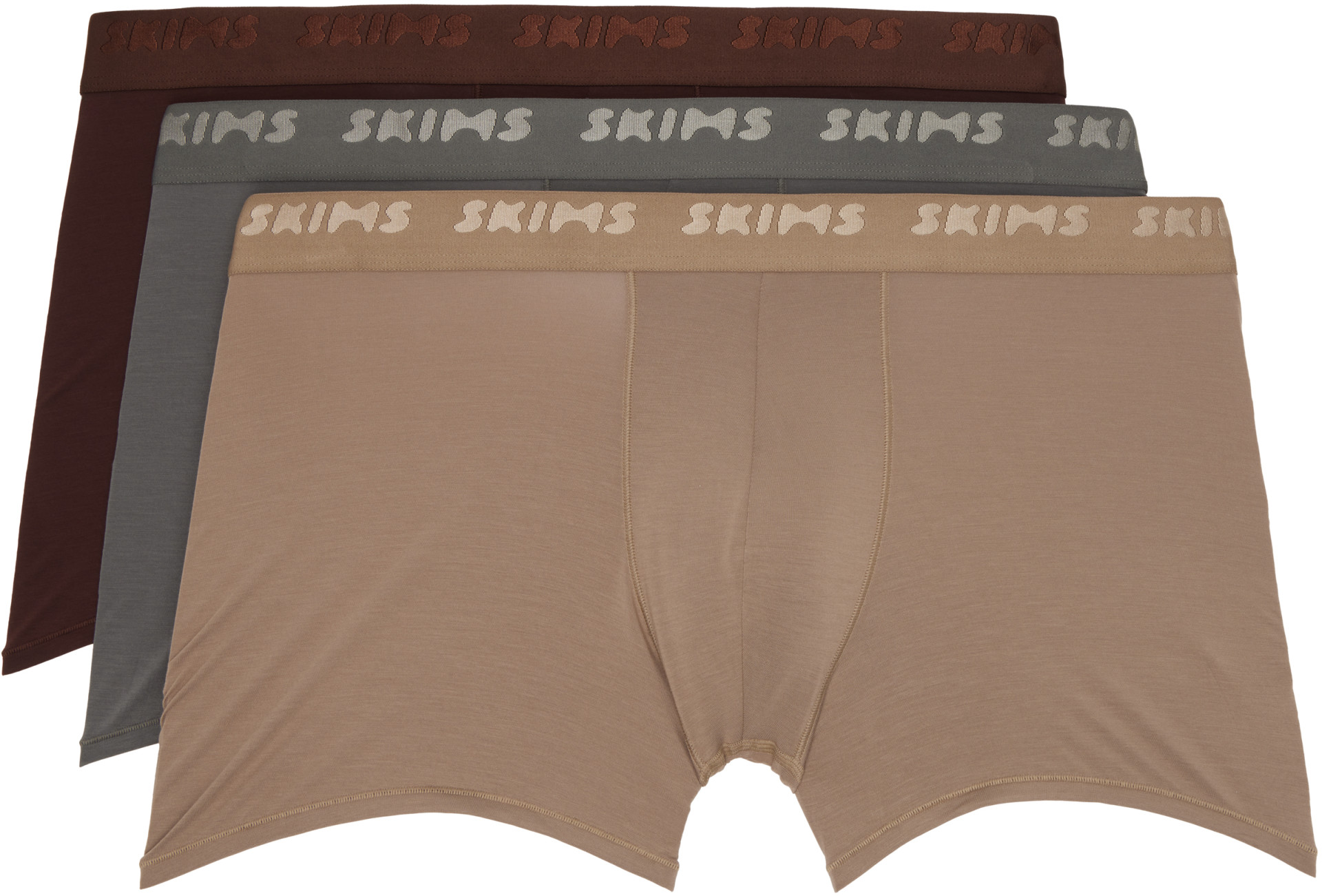 SKIMS - Three-Pack Multicolor SKIMS Stretch 3" Boxer Briefs