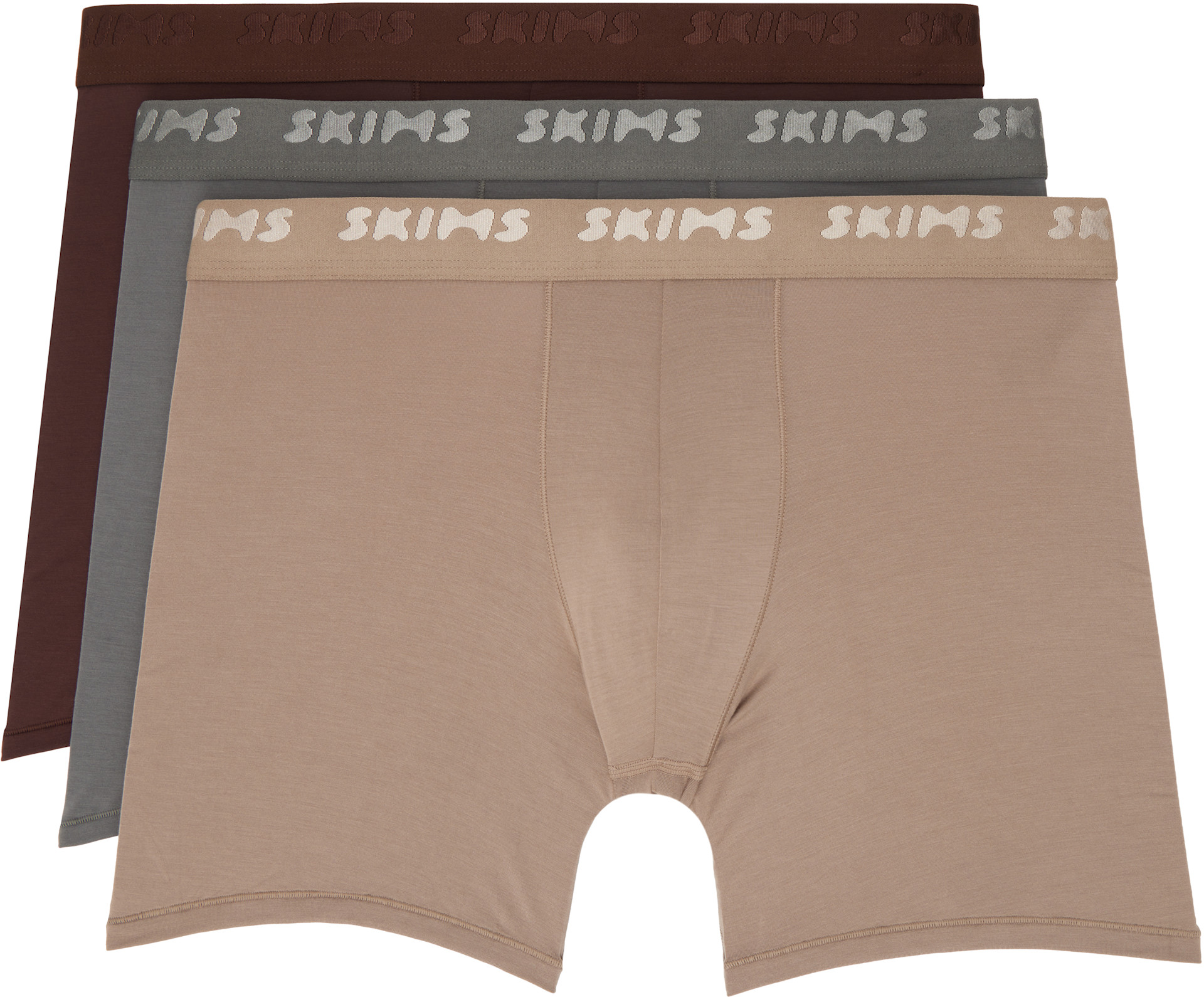 SKIMS - Three-Pack Multicolor SKIMS Stretch 5" Boxer Briefs