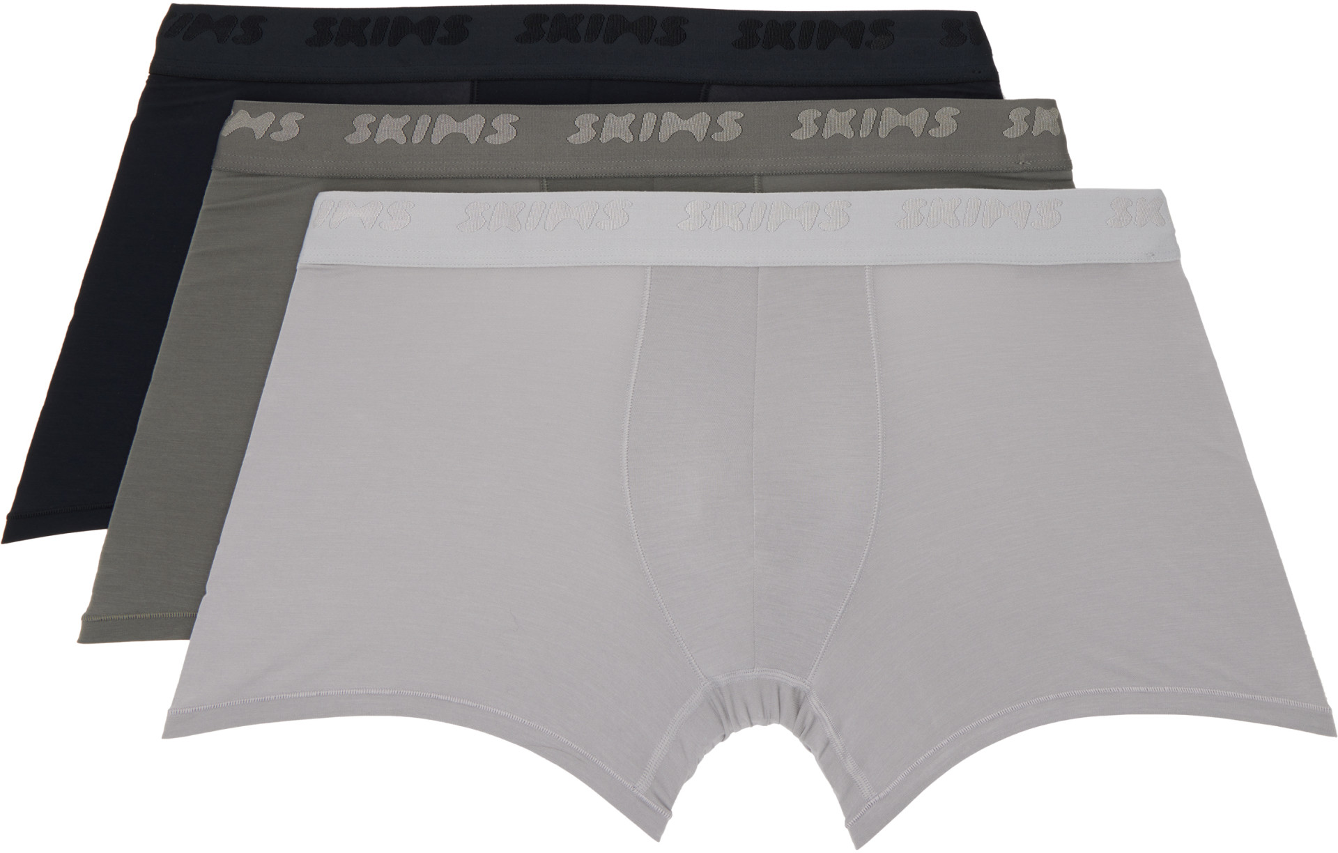 SKIMS - Three-Pack Multicolor SKIMS Stretch 3" Boxer Briefs