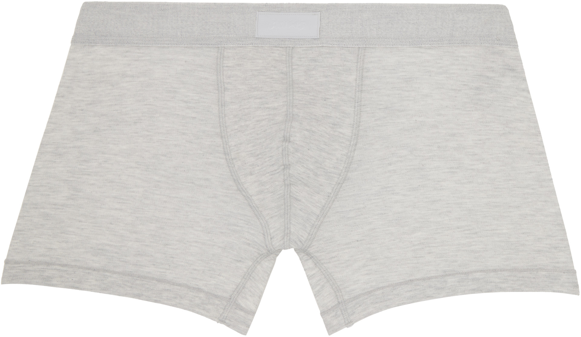 SKIMS - Three-Pack Gray SKIMS Cotton 3" Boxer Briefs