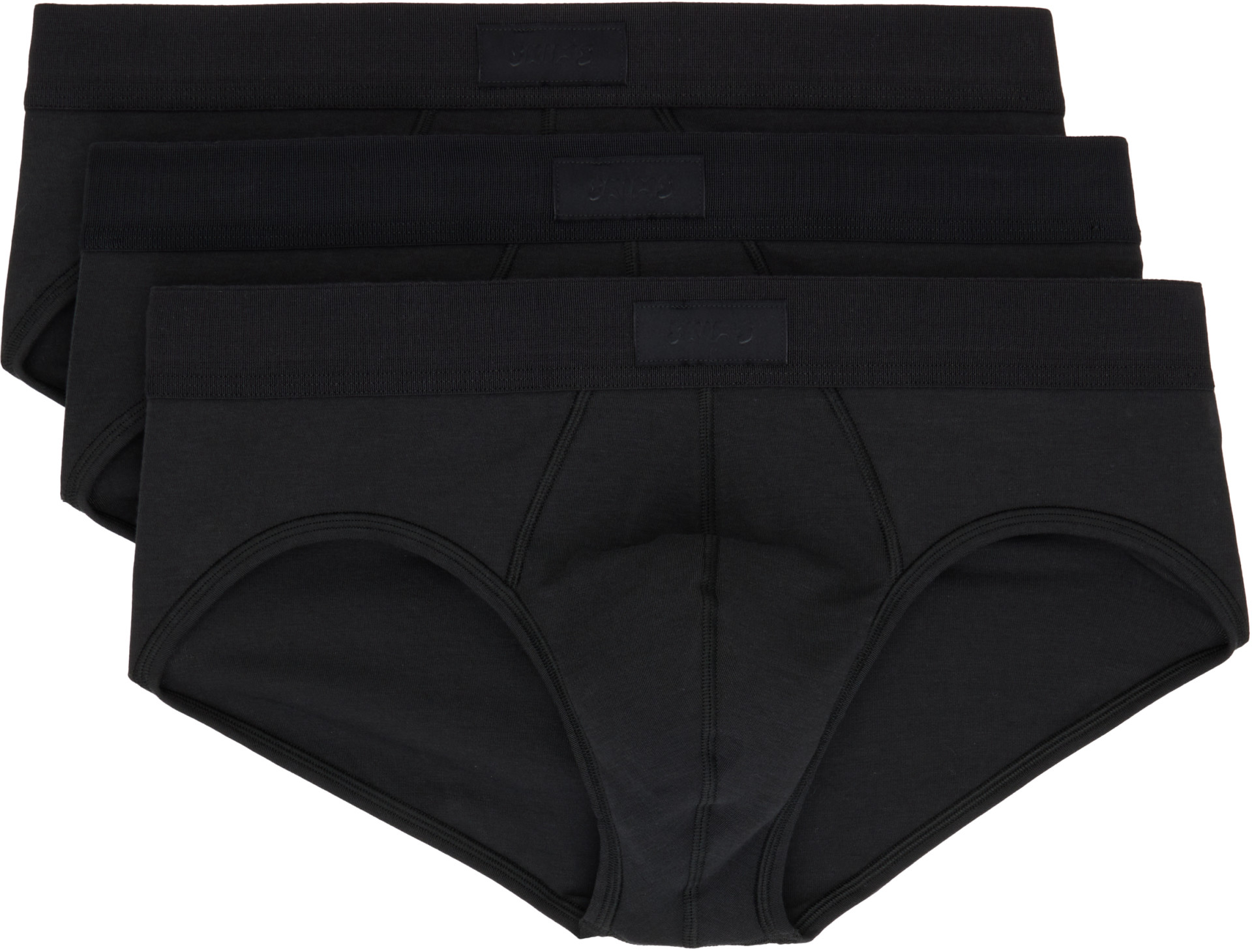 SKIMS - Three-Pack Black SKIMS Cotton Briefs