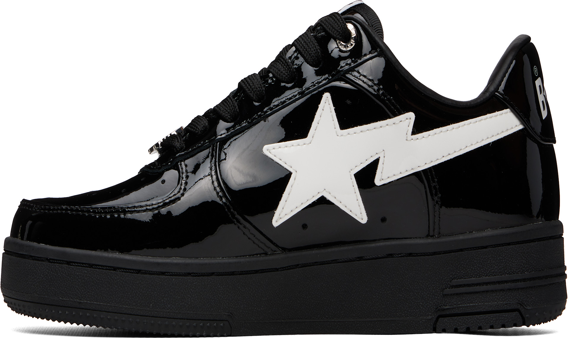 BAPE - Baskets #2 noires à étoiles emblématiques