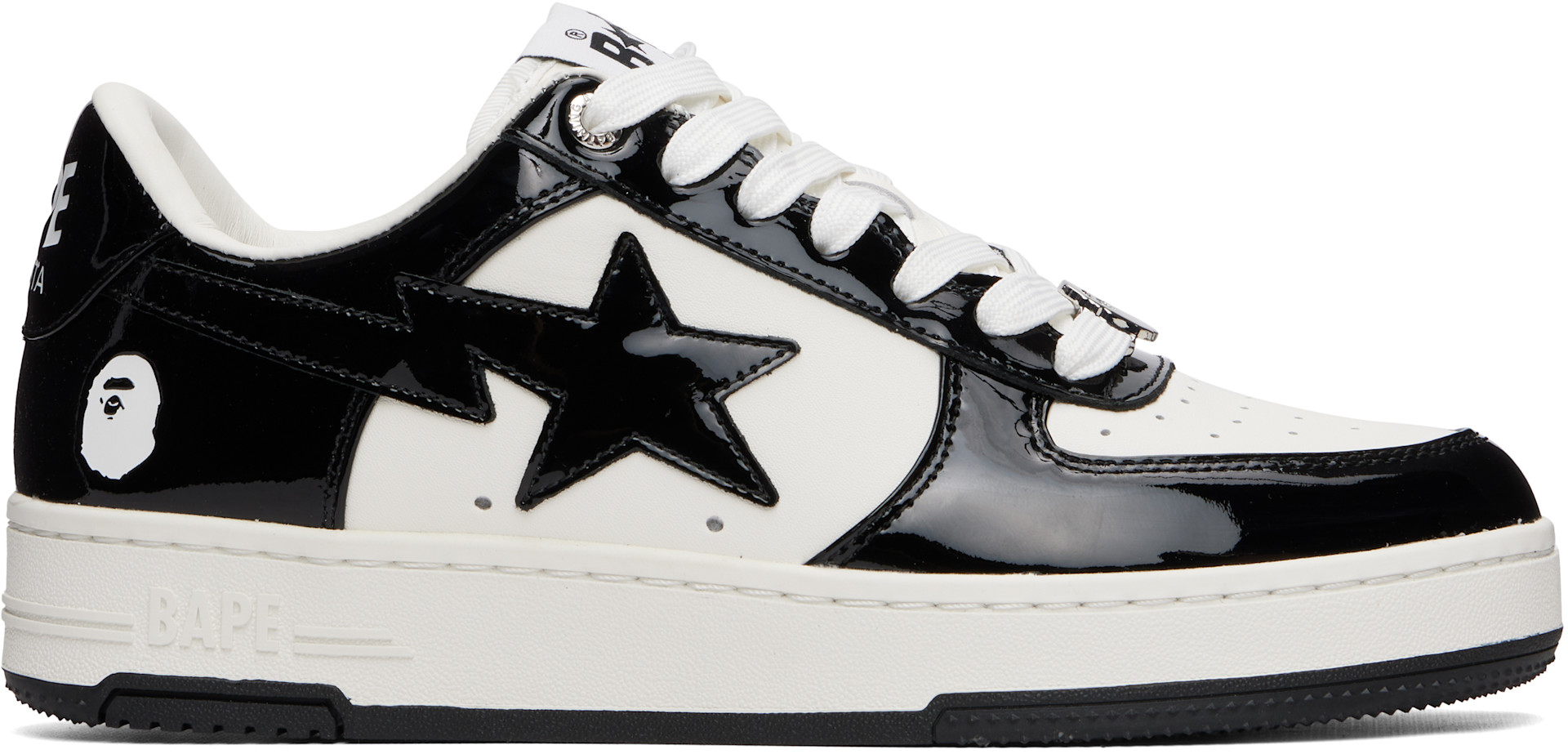 BAPE: Black BAPE Sta #1 Sneakers | SSENSE
