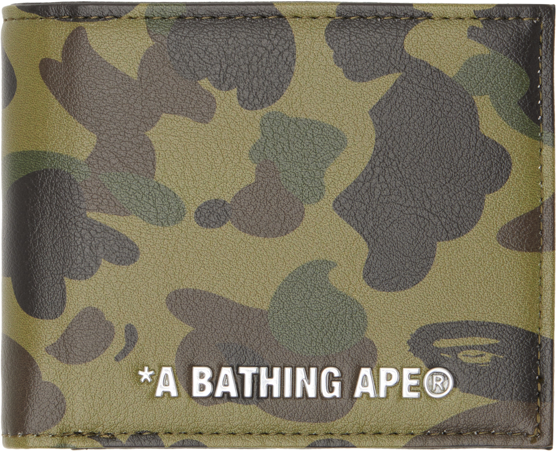 BAPE - Khaki 1st Camo Mini Wallet