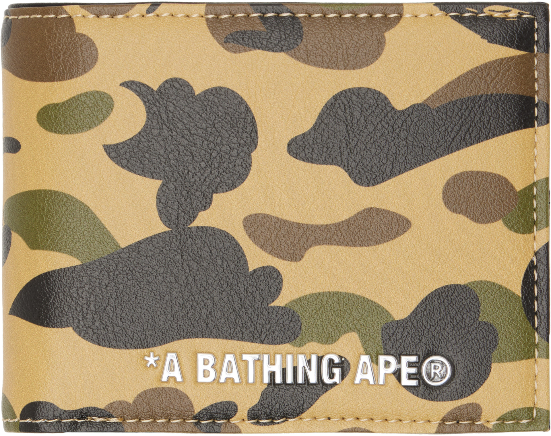 BAPE - Khaki 1st Camo Mini Wallet