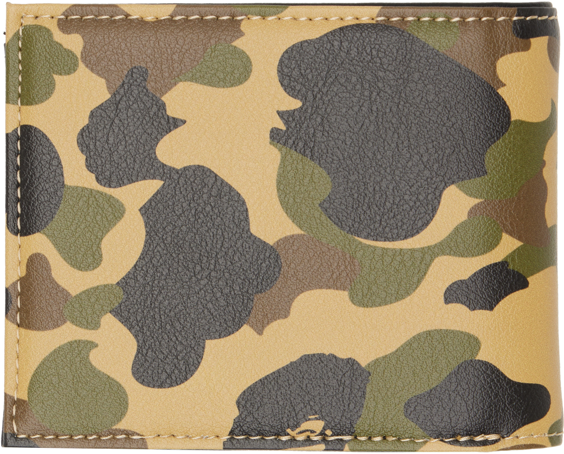 BAPE - Khaki 1st Camo Mini Wallet
