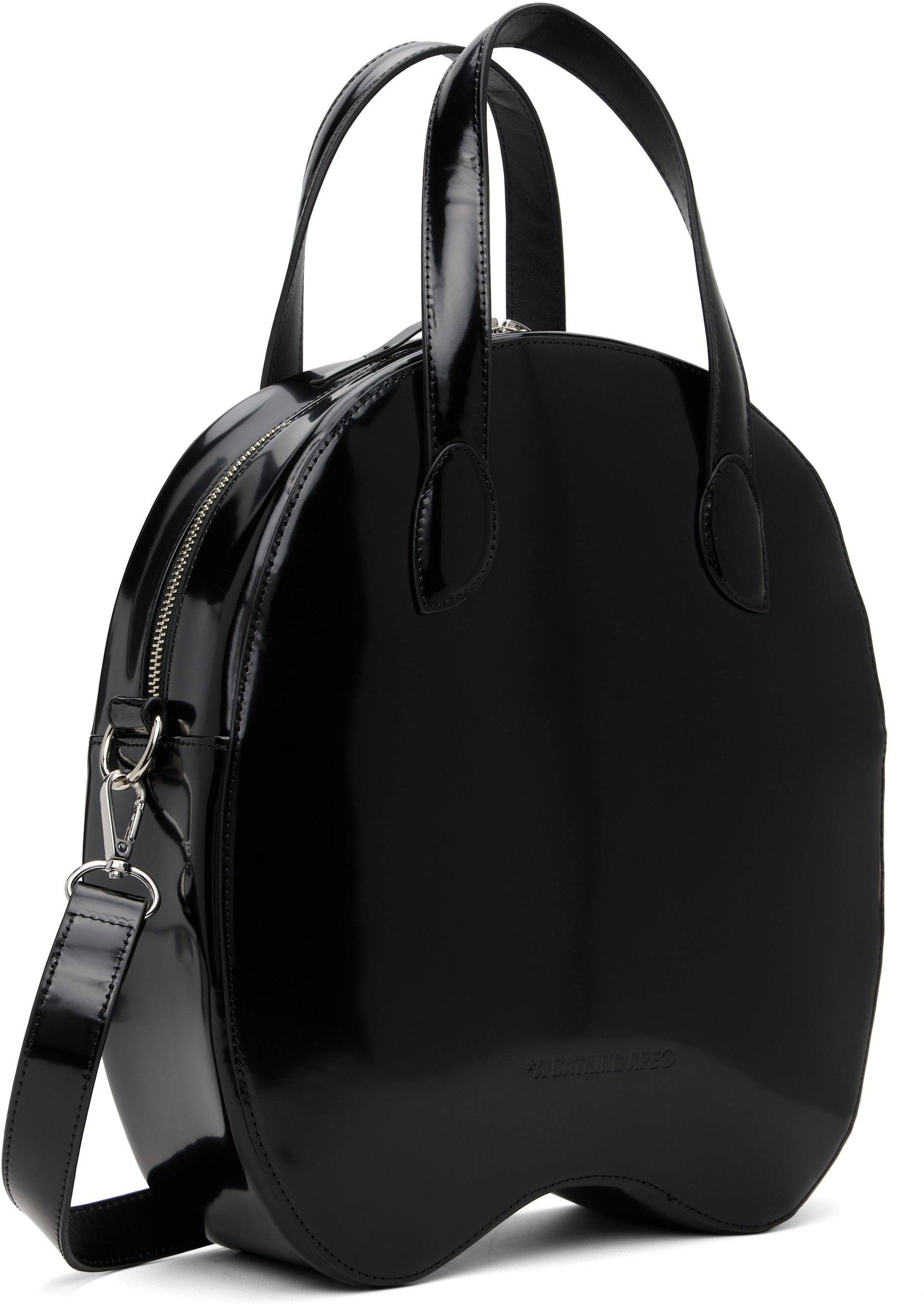 BAPE - Black Shark Leather Shoulder Bag