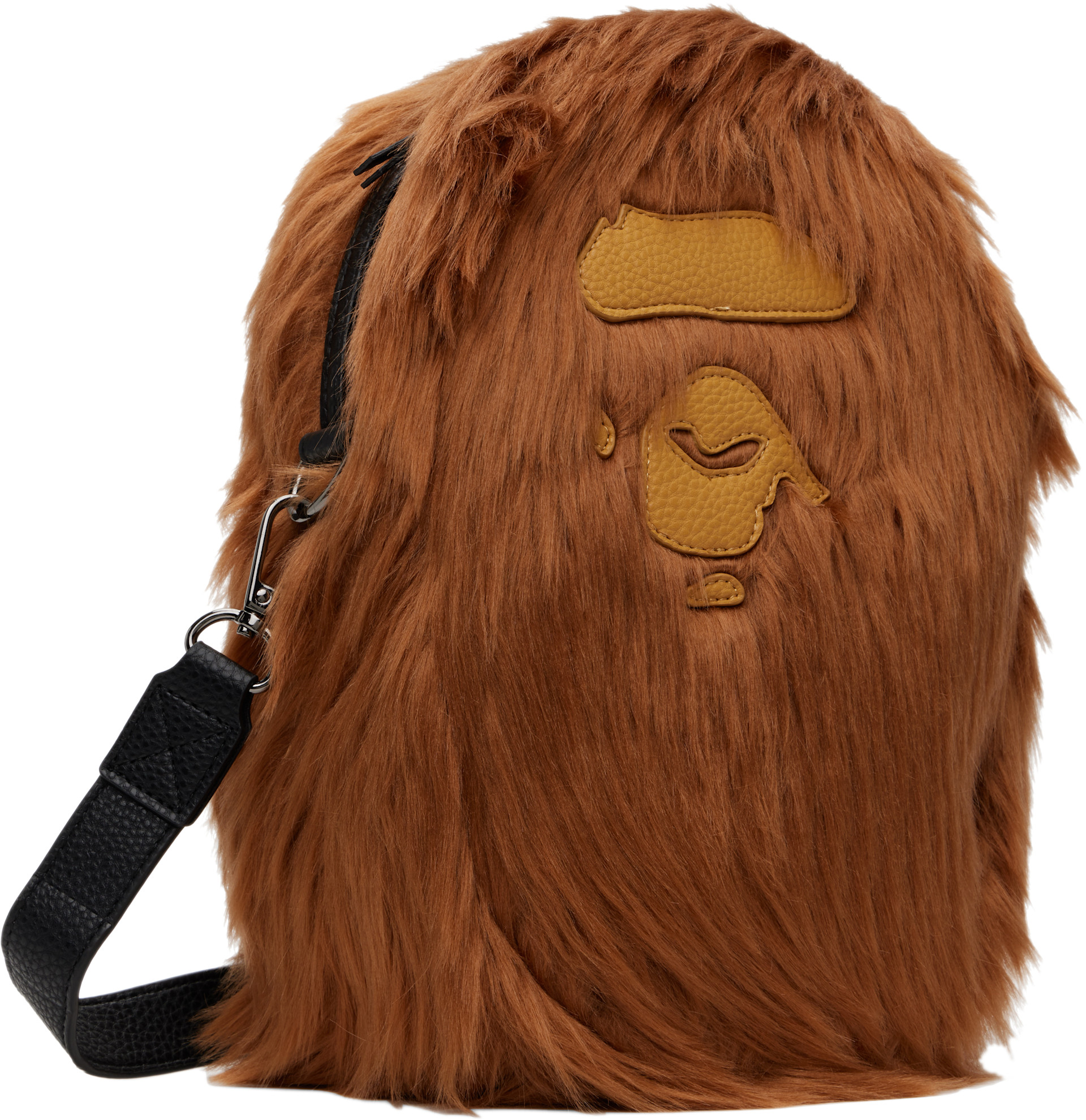 BAPE - Brown Ape Head Shoulder Bag