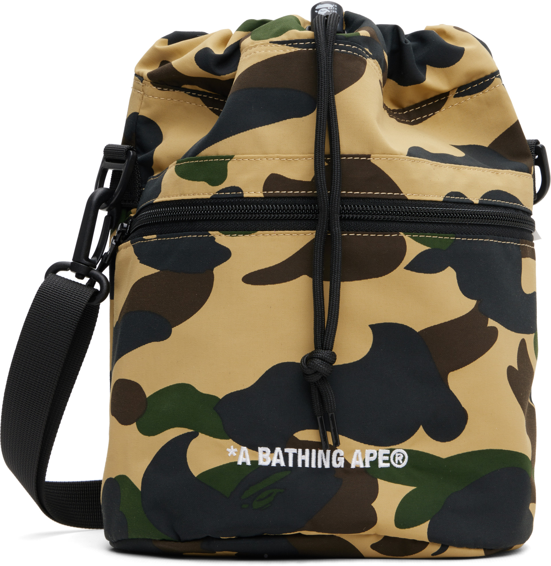 BAPE - Beige 1st Camo Drawstring Bag