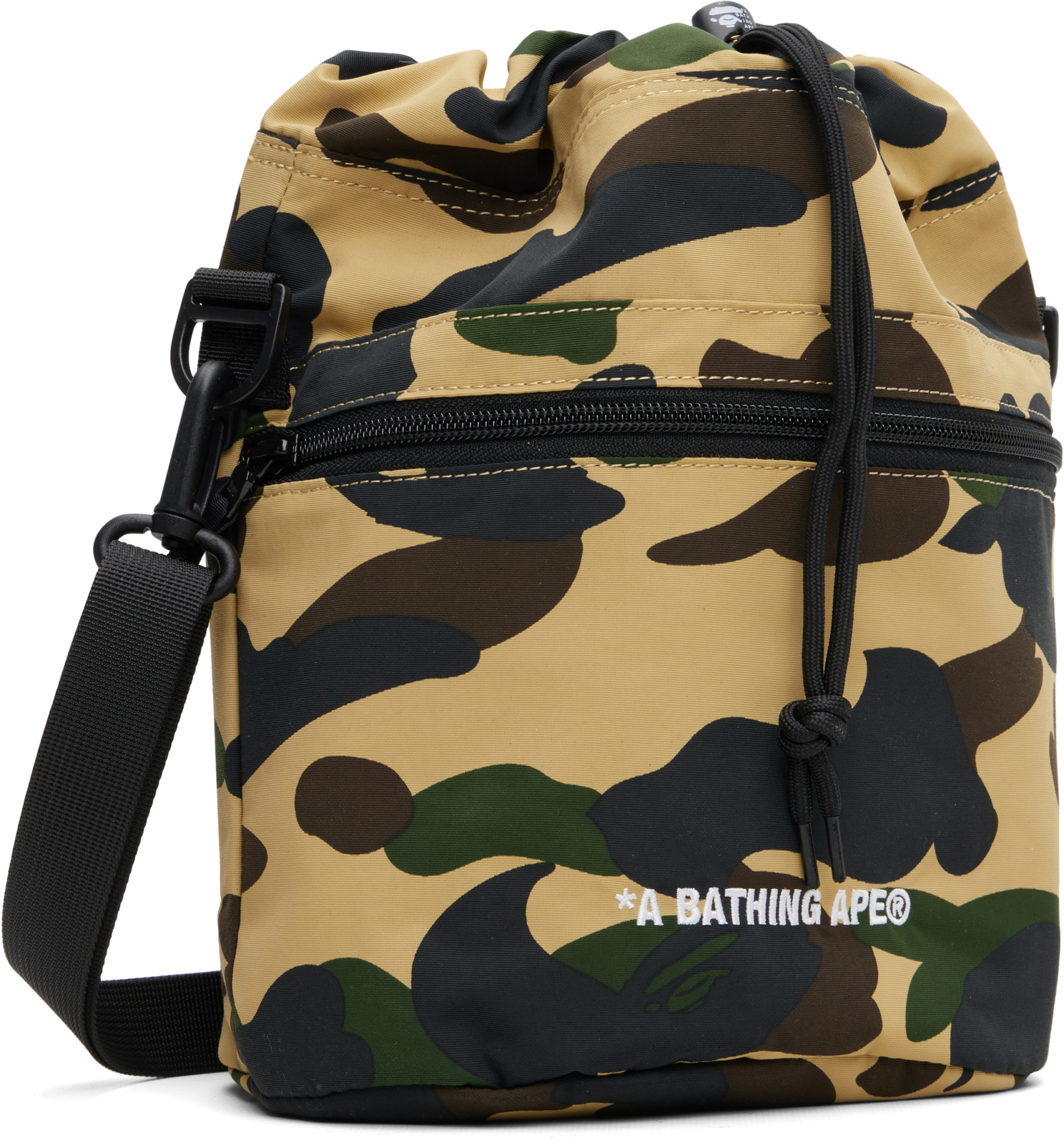 BAPE - Beige 1st Camo Drawstring Bag