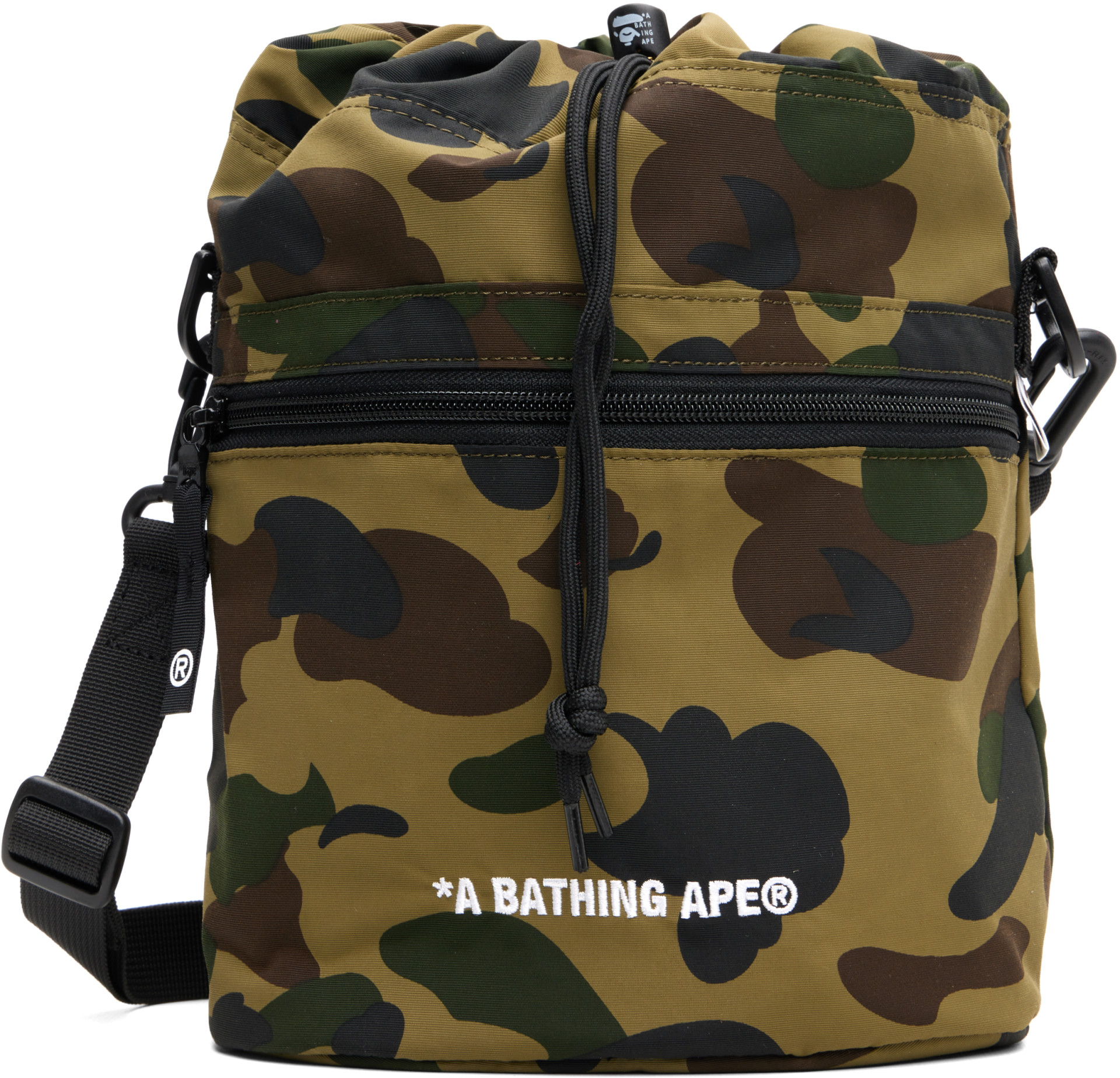 BAPE - Khaki 1st Camo Drawstring Bag