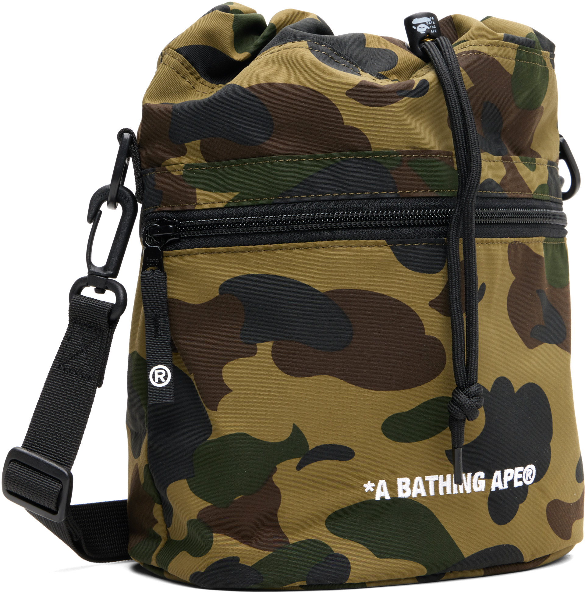 BAPE - Khaki 1st Camo Drawstring Bag