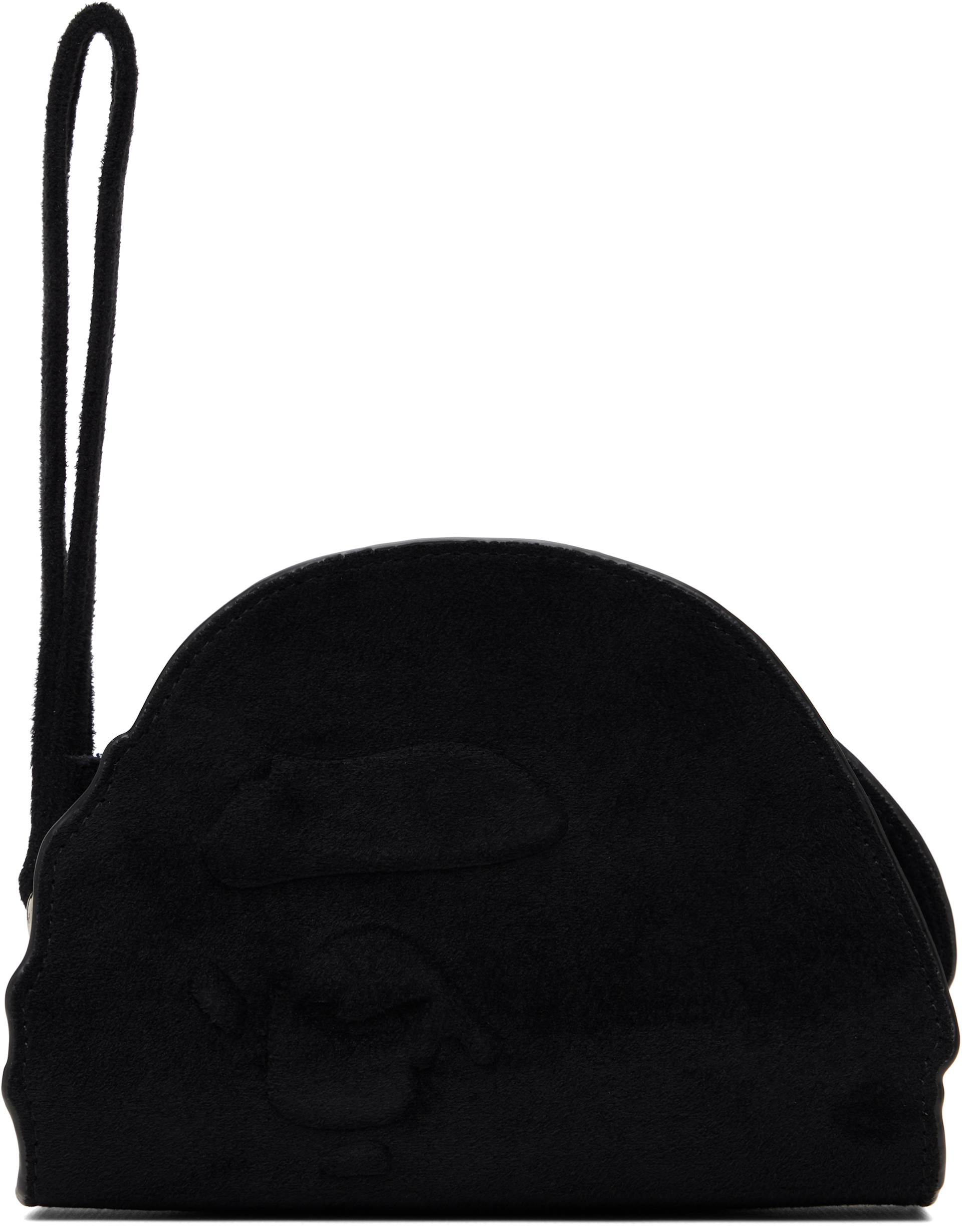 BAPE - Black Ape Head Suede Pouch