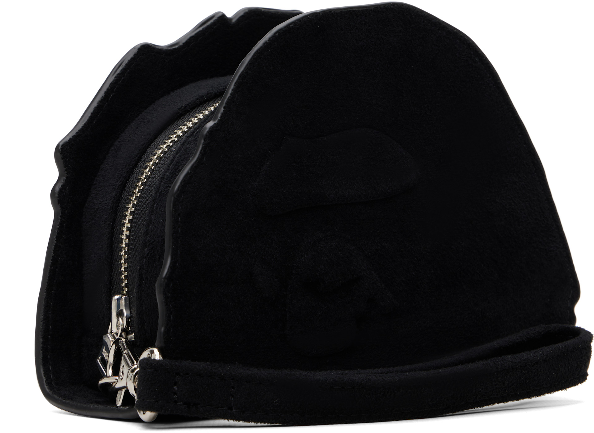 BAPE - Black Ape Head Suede Pouch