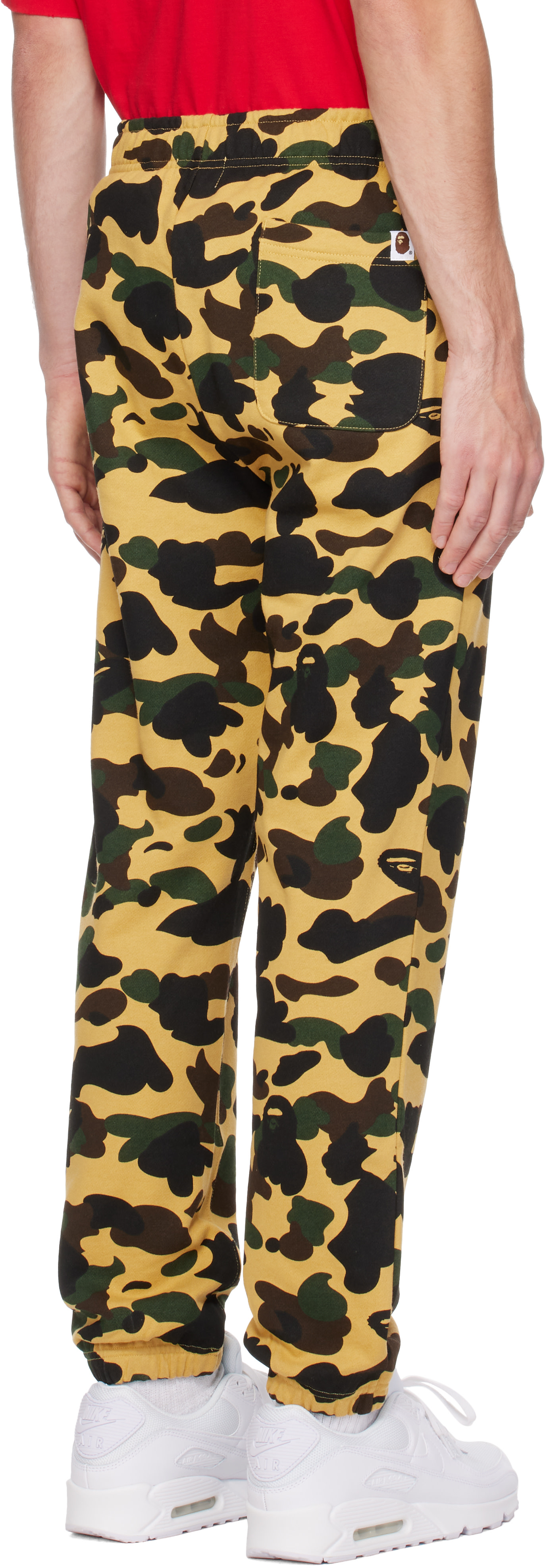 BAPE - Yellow 1st Camo Shark Sweatpants
