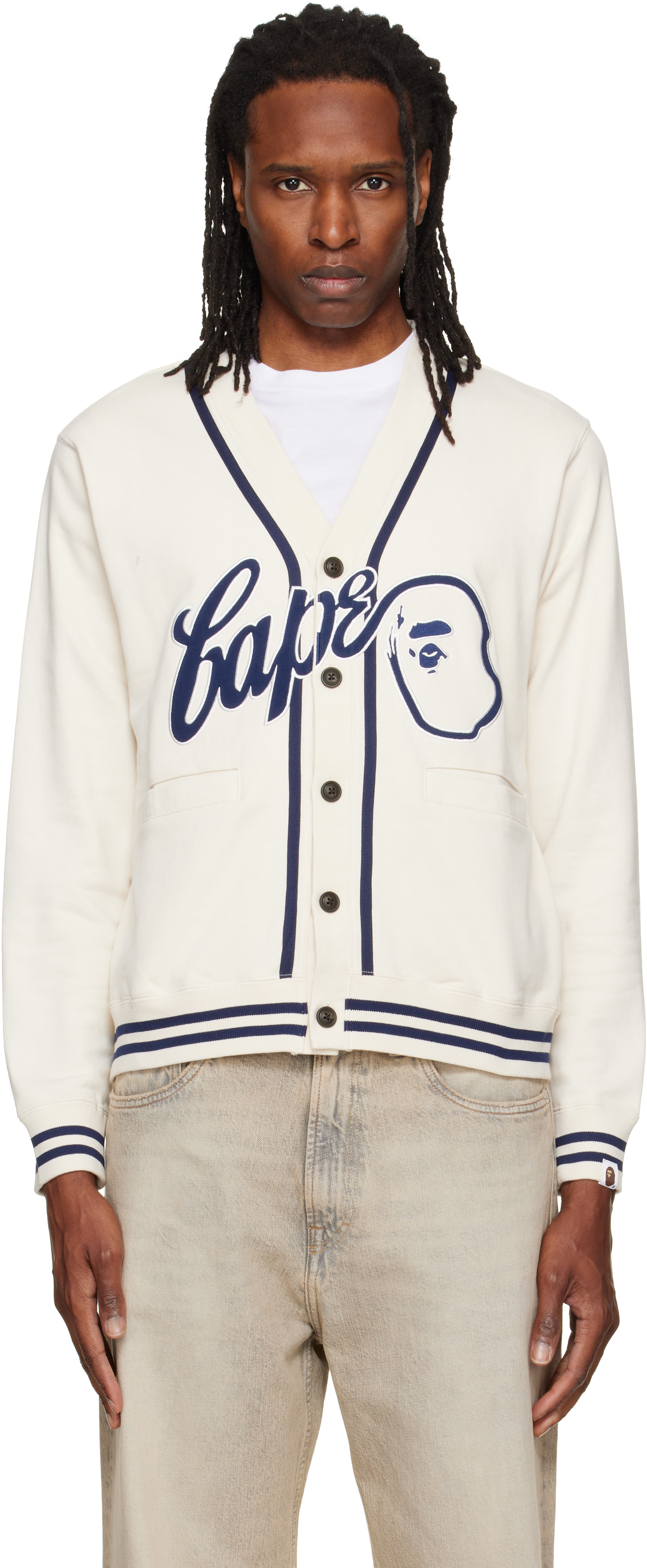 BAPE - Off-White 'BAPE' Sweat Cardigan