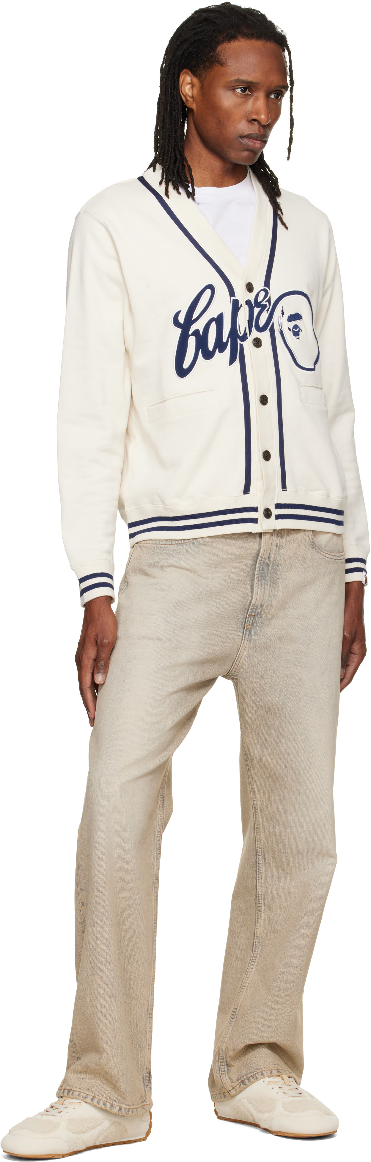 BAPE - Off-White 'BAPE' Sweat Cardigan