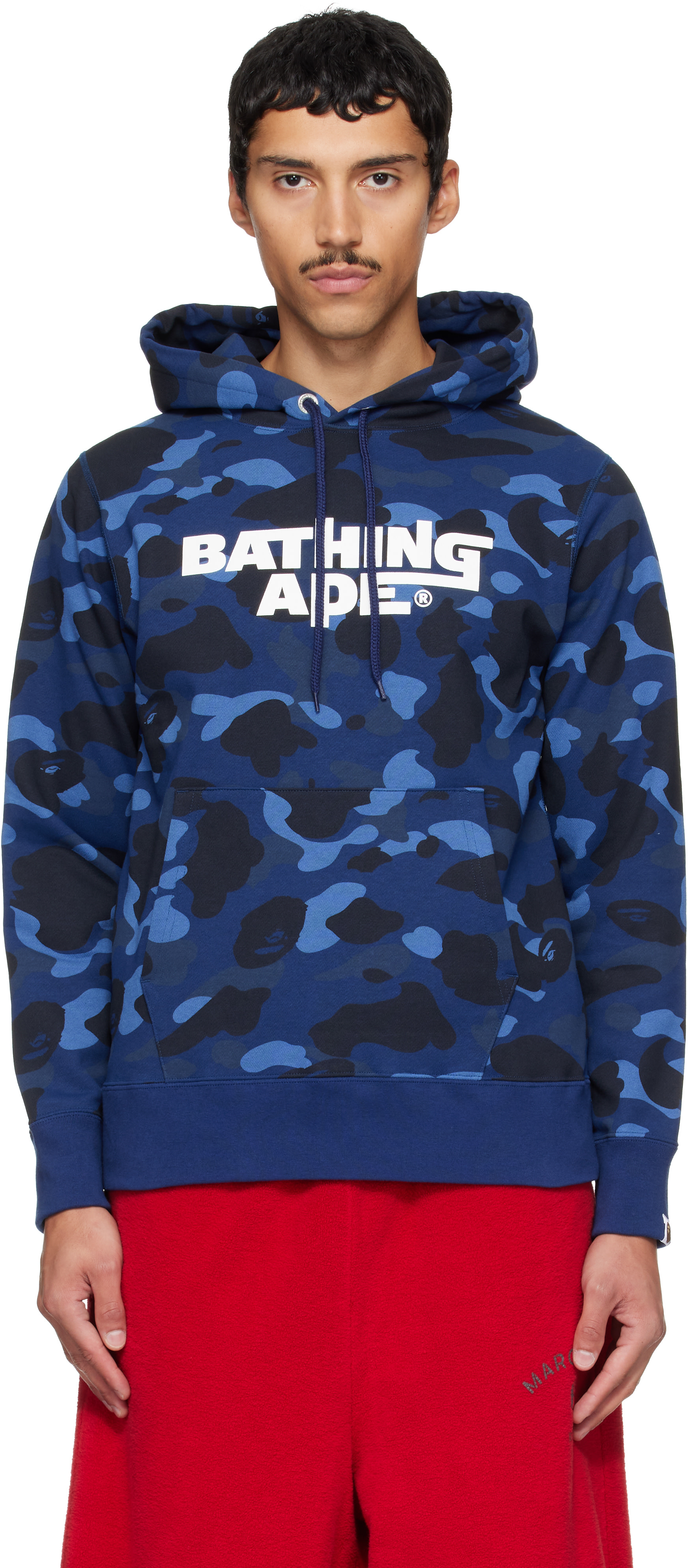 BAPE - Navy Color Camo Pullover Hoodie