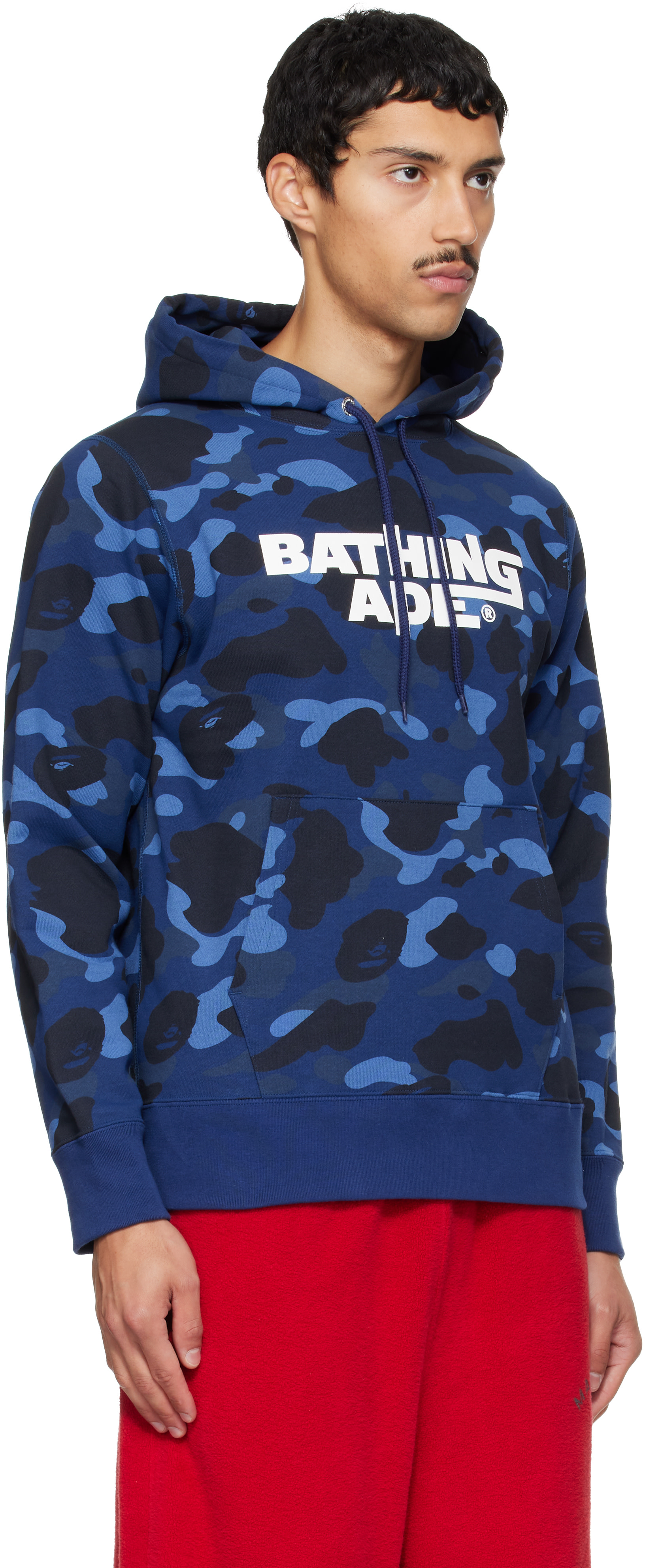 BAPE - Navy Color Camo Pullover Hoodie