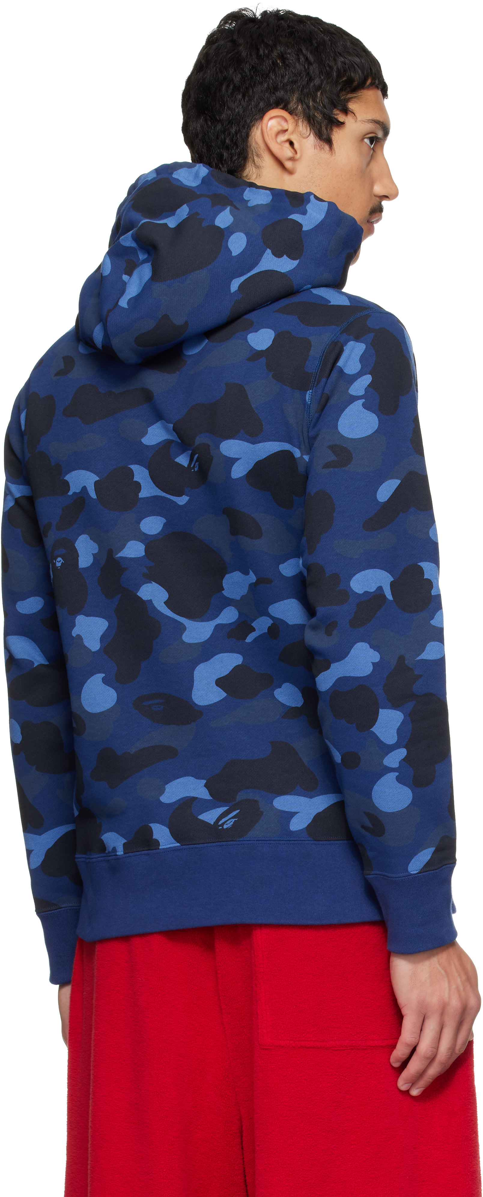 BAPE - Navy Color Camo Pullover Hoodie