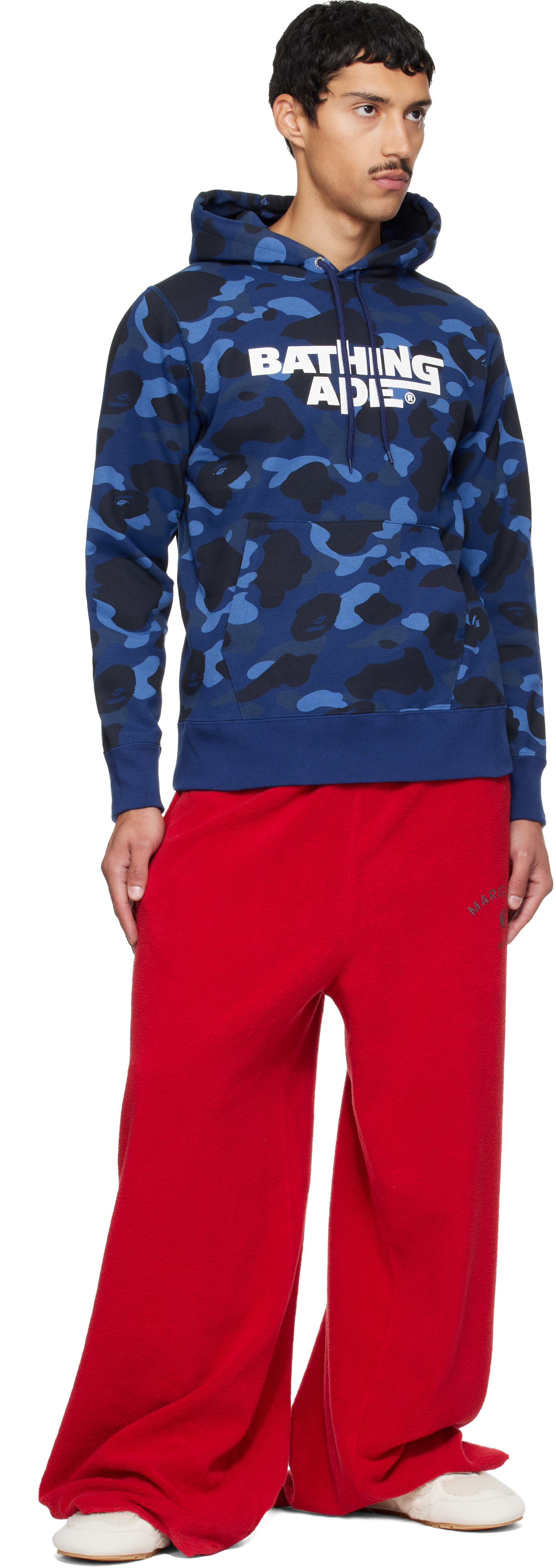 BAPE - Navy Color Camo Pullover Hoodie