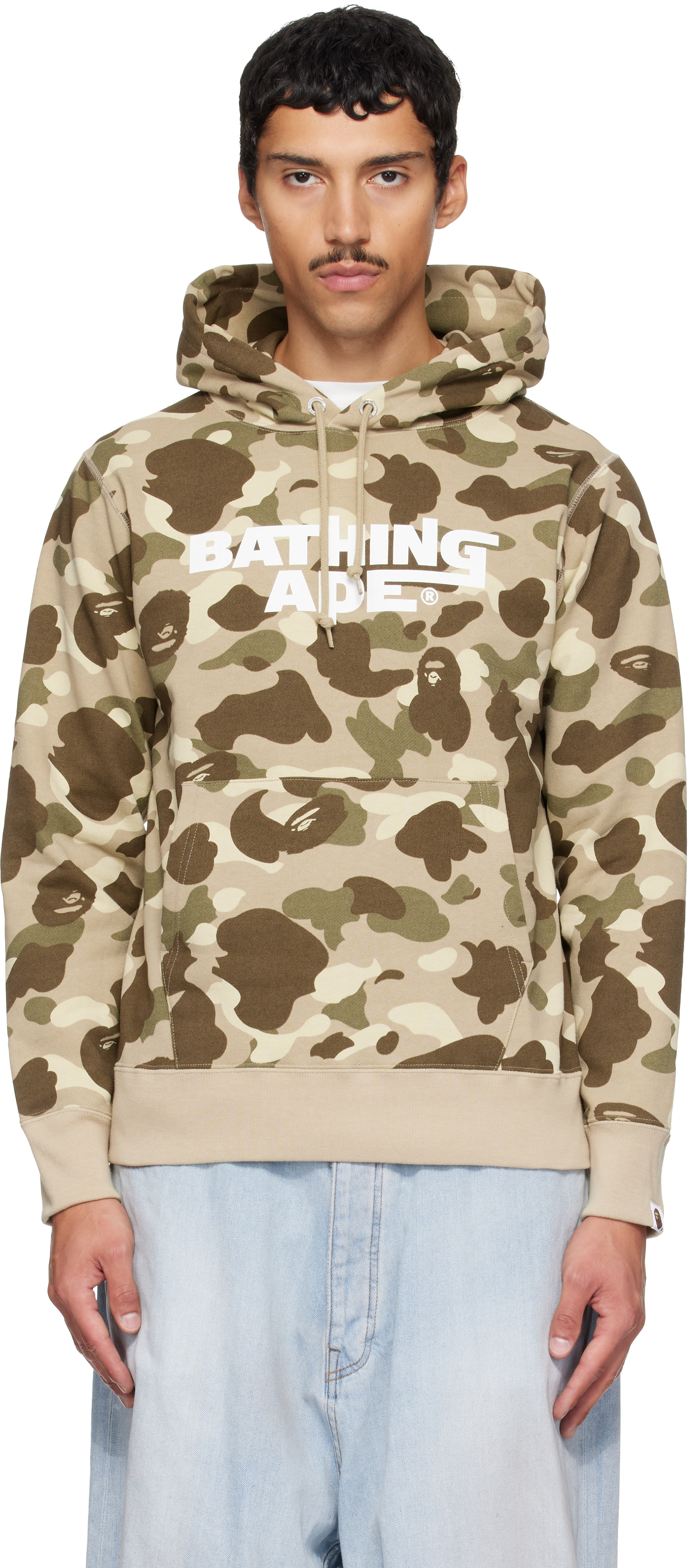BAPE - ベージュ Color Camo プルオーバーフーディ