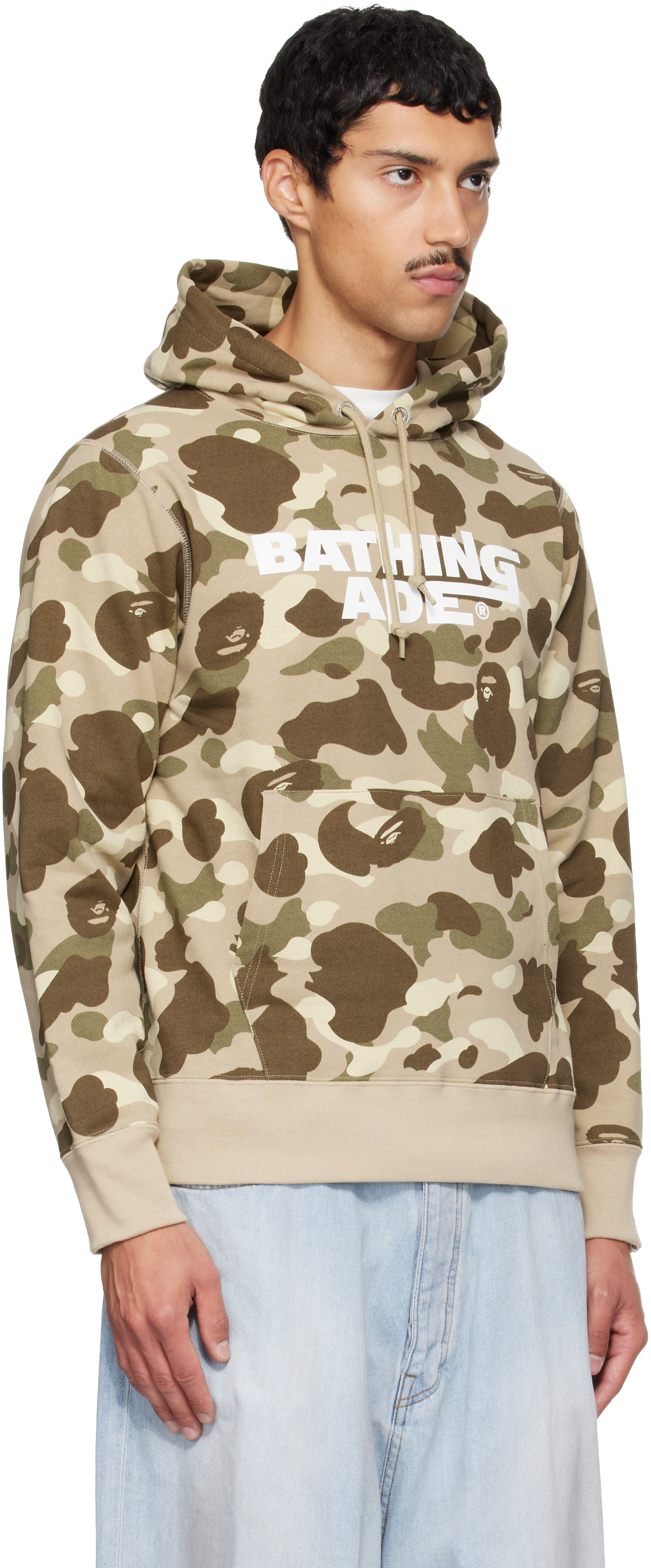 BAPE - ベージュ Color Camo プルオーバーフーディ