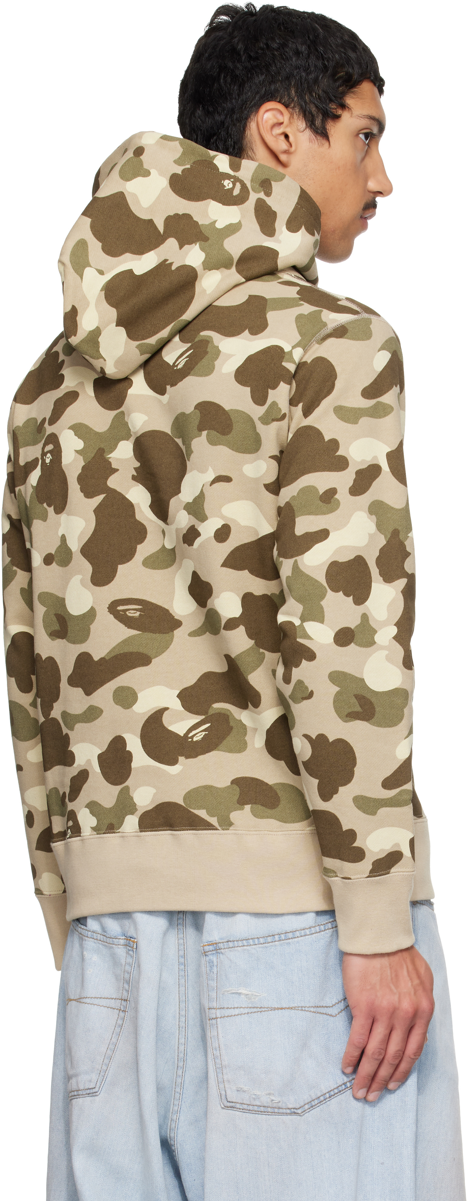BAPE - ベージュ Color Camo プルオーバーフーディ