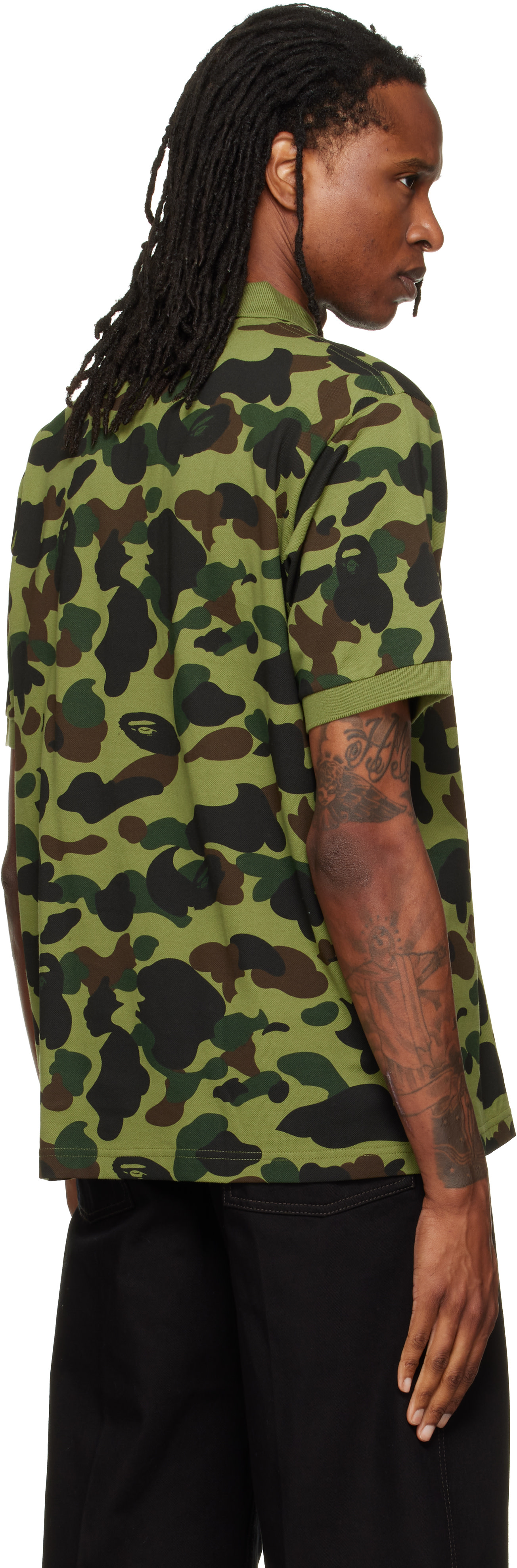 BAPE - グリーン 1st Camo One Point ポロシャツ